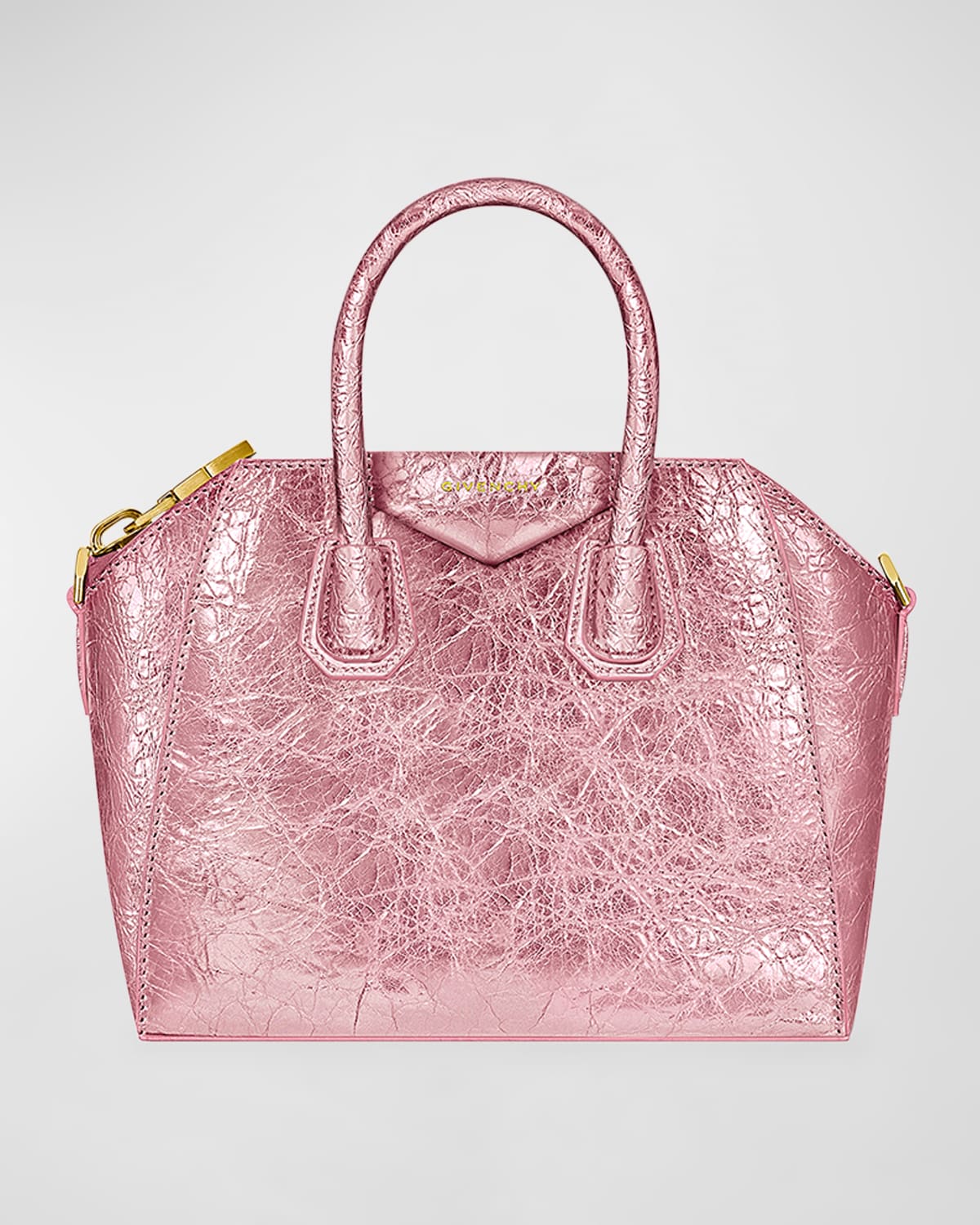 Givenchy Antigona Mini Leather Satchel Bag In Pink