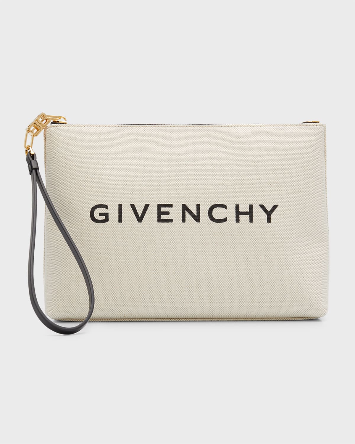 GIVENCHY LARGE POUCH WRISTLET IN CANVAS