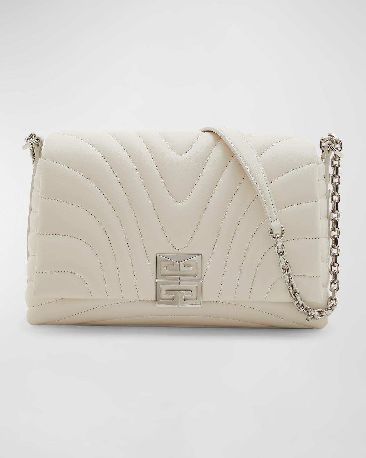 Givenchy 4g Medium Quilted Leather Shoulder Bag In Ivory | ModeSens