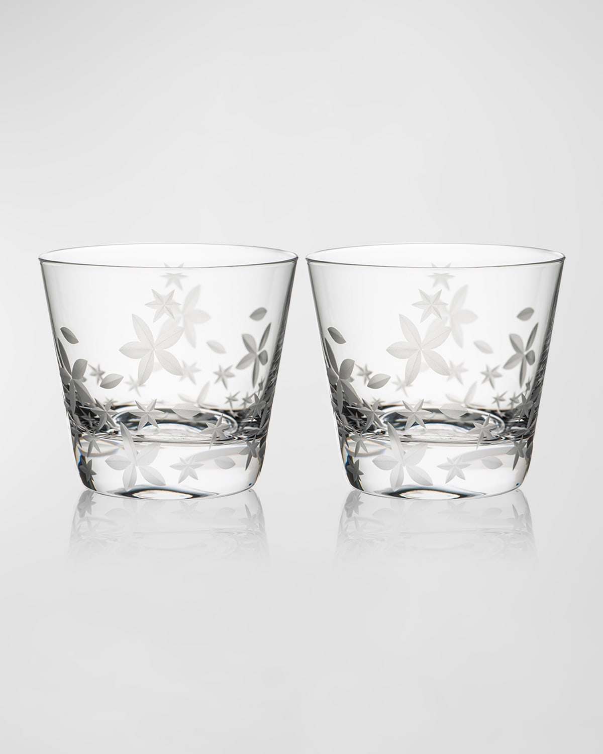 Caskata Chatham Bloom Tumbler Glasses, Set Of 2