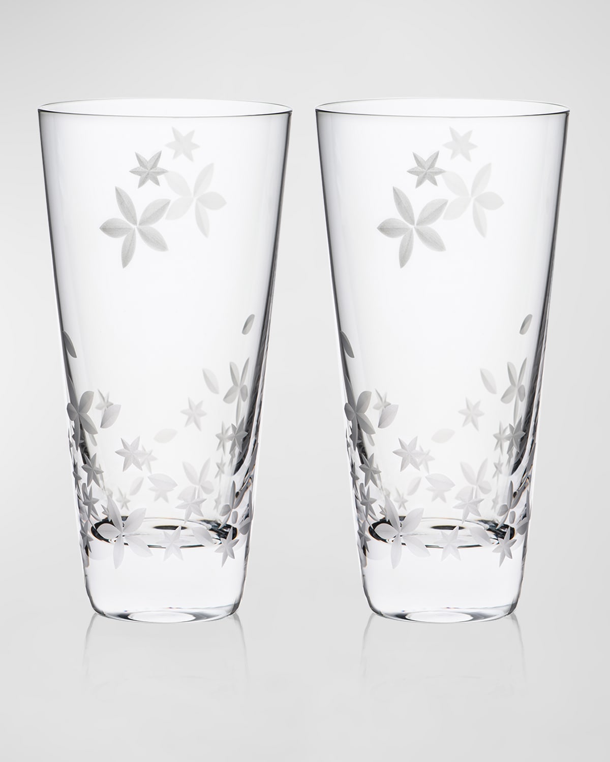 Caskata Chatham Bloom Highball Glasses, Set Of 2