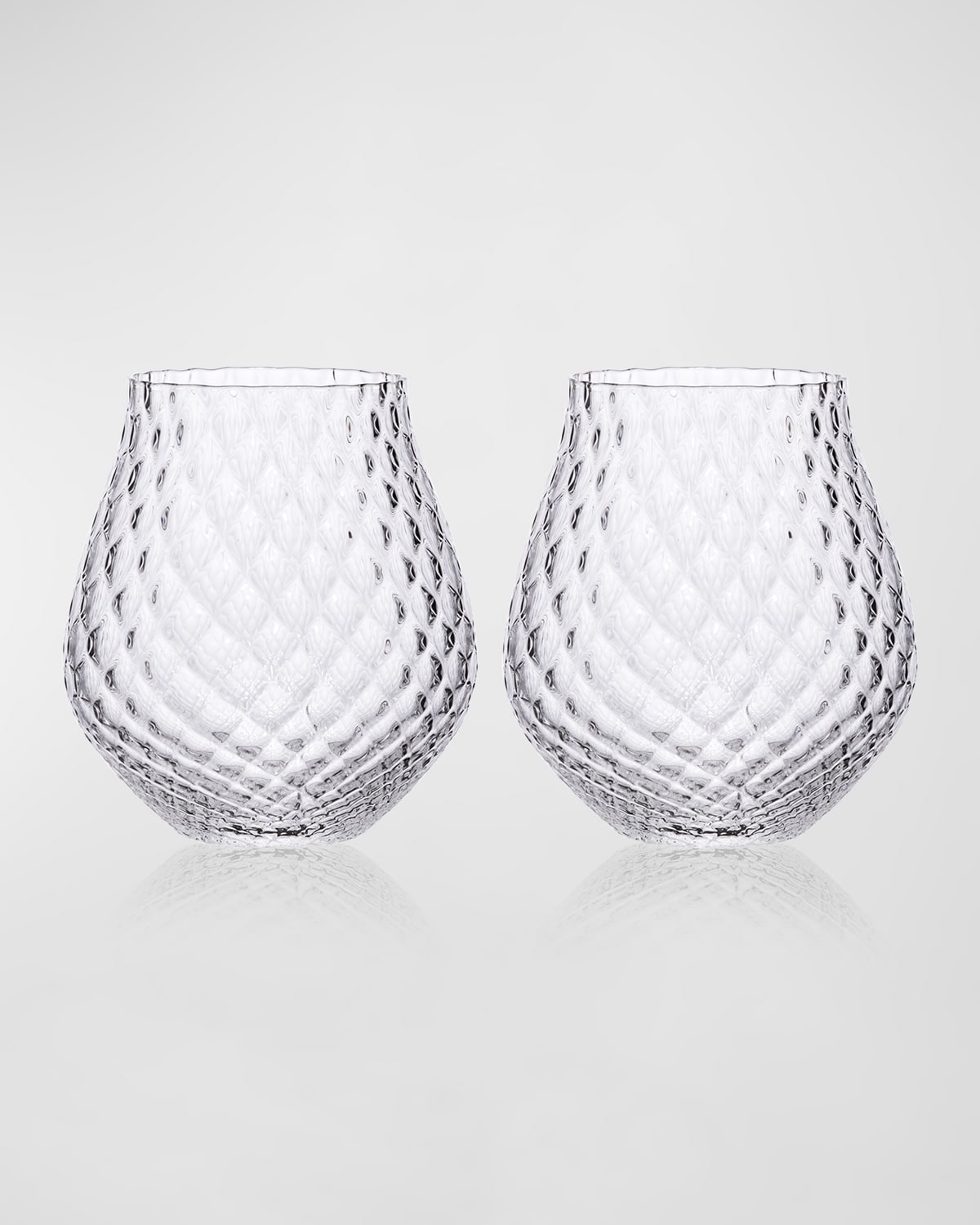 Caskata Phoebe Stemless Wine Glasses, Set Of 2