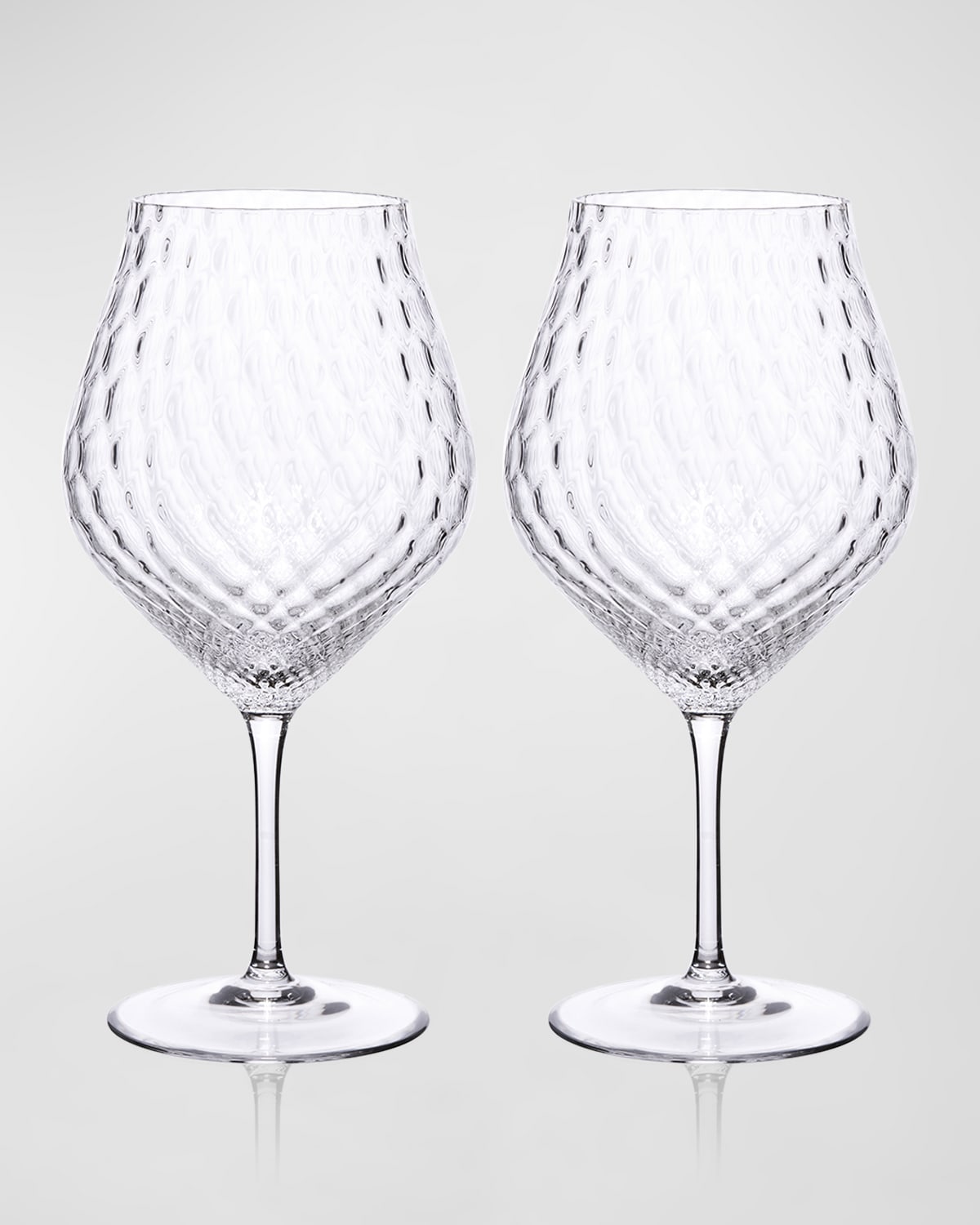 Caskata Phoebe Clear Stemless Wine Glasses, Set of 2