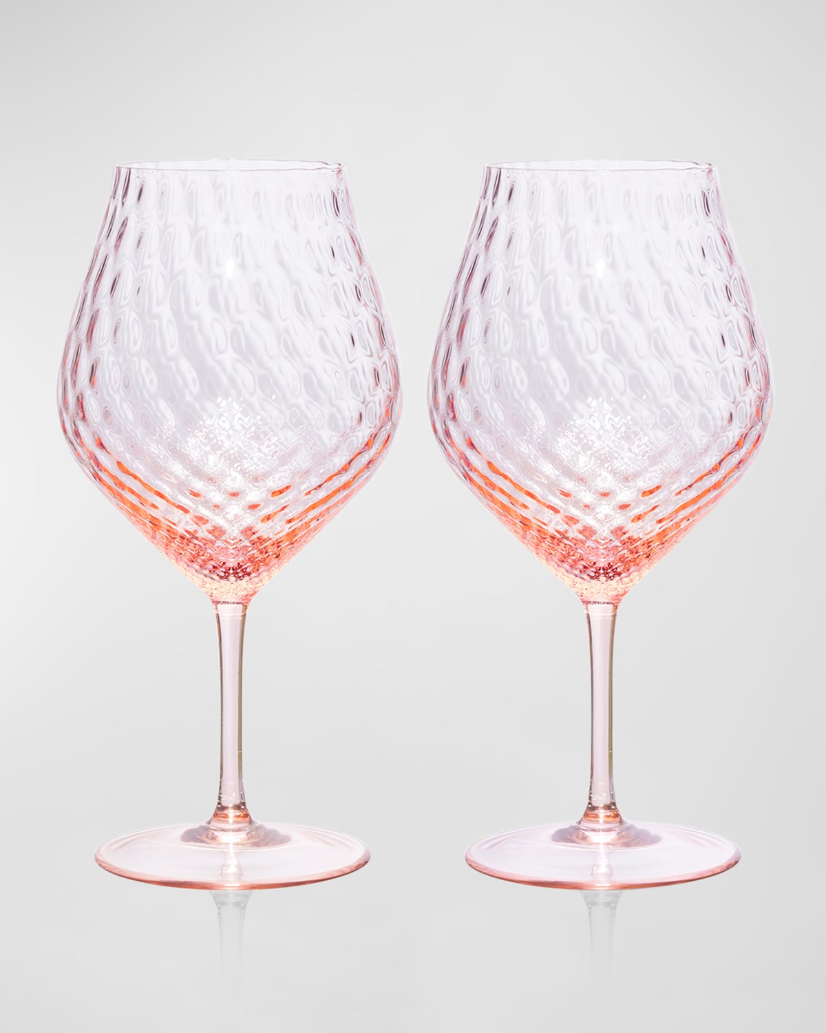 Caskata Phoebe Universal Wine Glasses, Set Of 2 In Rose