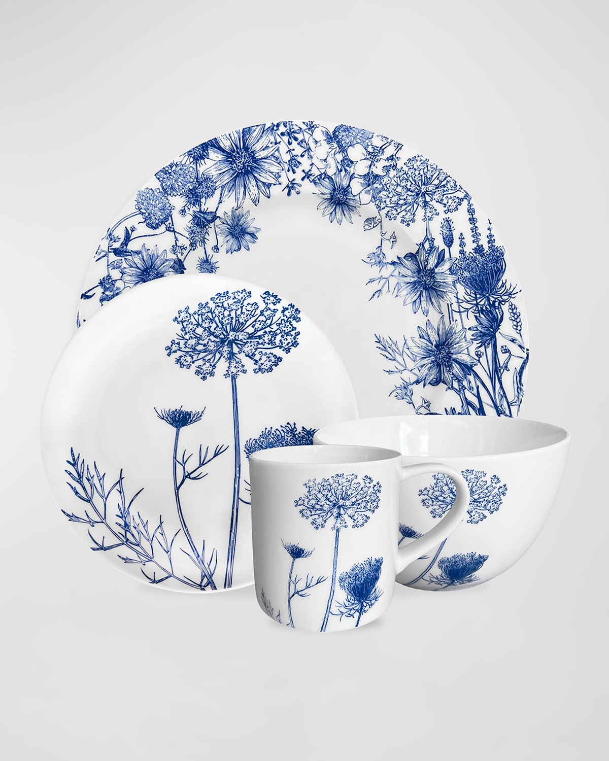 Summer Blues 4-Piece Place Setting