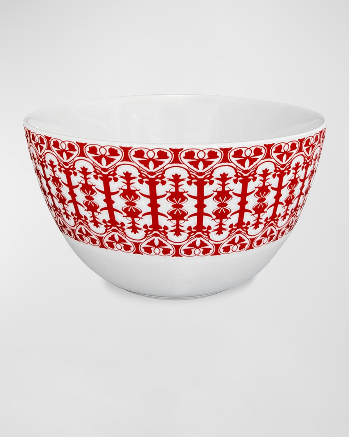 Caskata Casablanca Crimson Tall Cereal Bowls, Set Of 4
