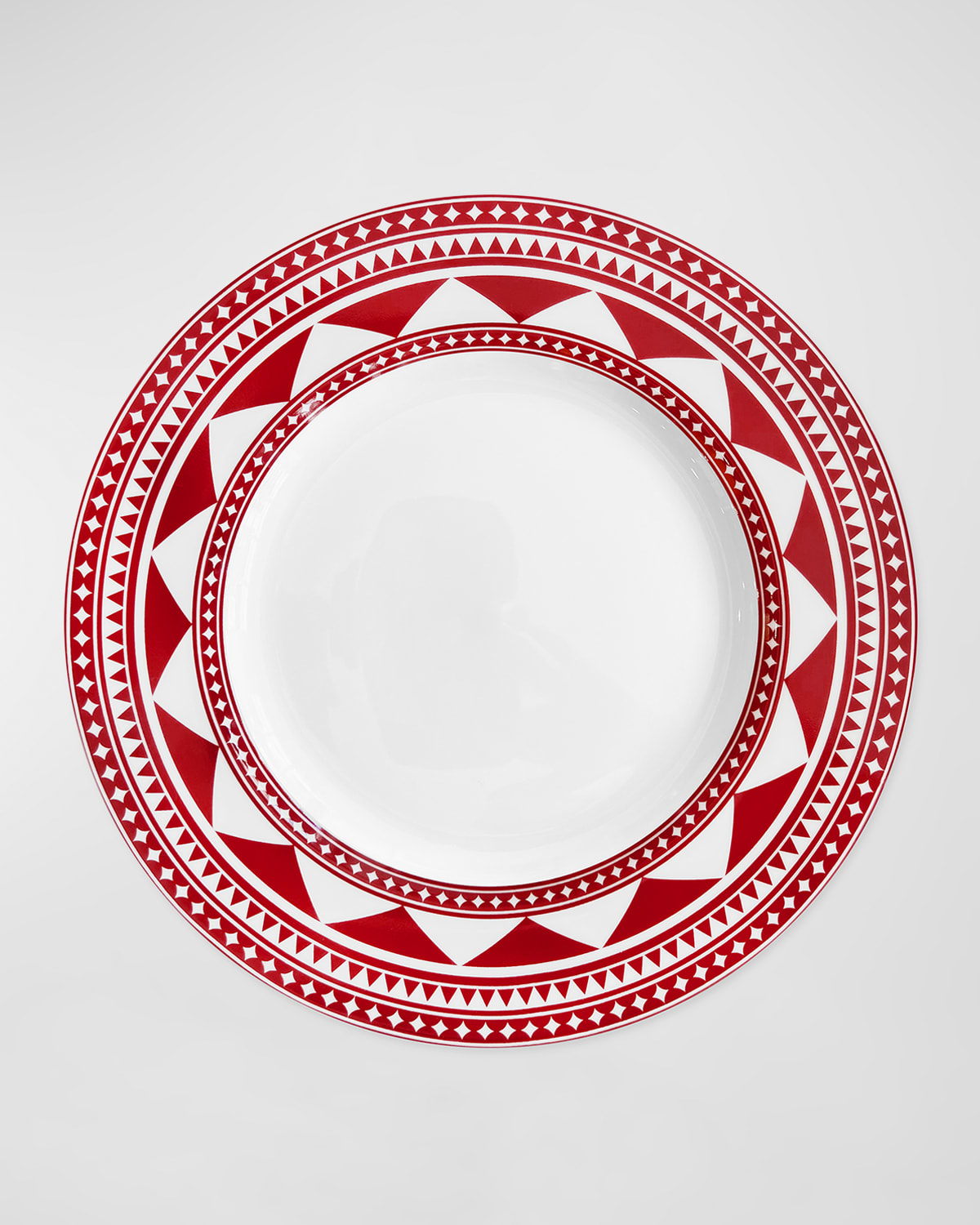 Caskata Fez Rimmed Crimson Dinner Plate