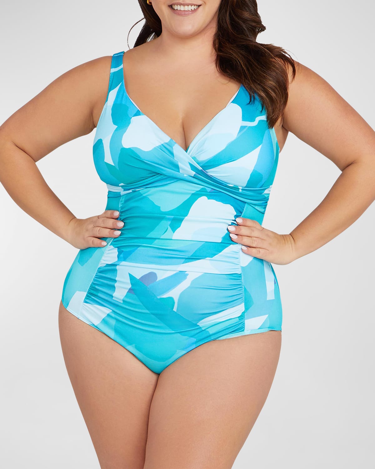 Plus Size Delacroix Chlorine-Resistant One-Piece Swimsuit