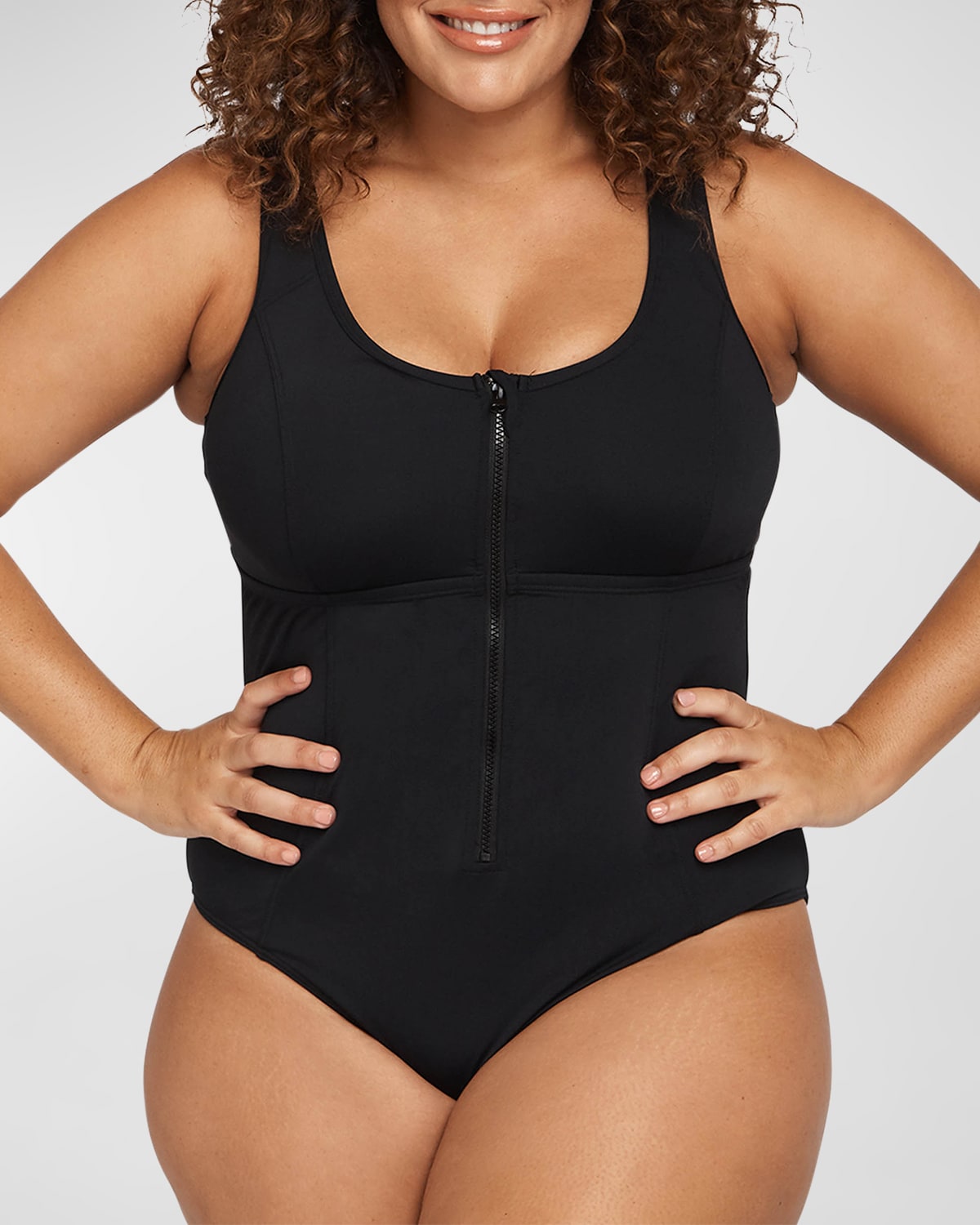 Plus Size Fuseli Chlorine-Resistant One-Piece Swimsuit