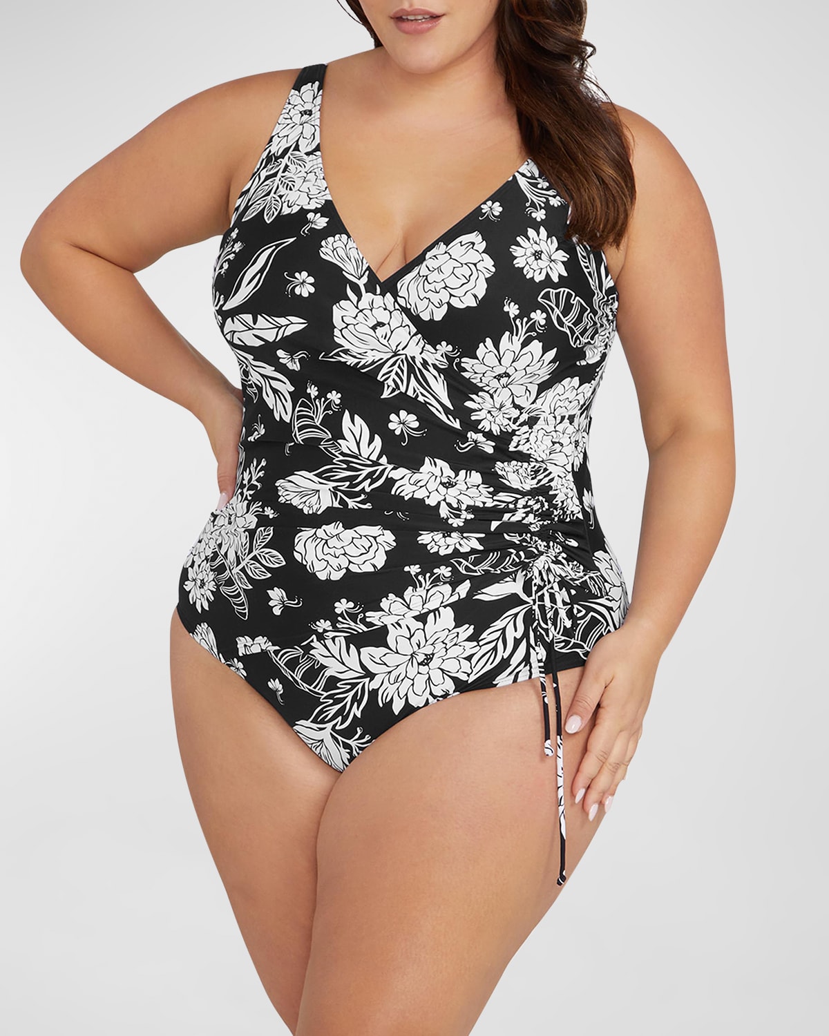 Artesands Plus Size Rembrant Onepiece Swimsuit In Black ModeSens