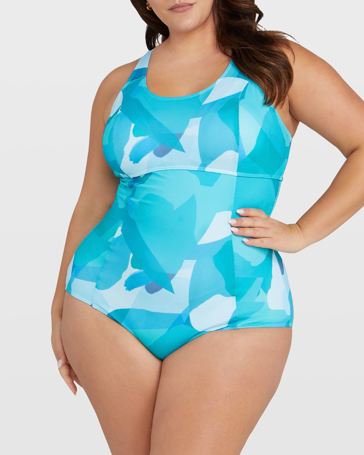 Plus Size Hockney Chlorine-Resistant One-Piece Swimsuit