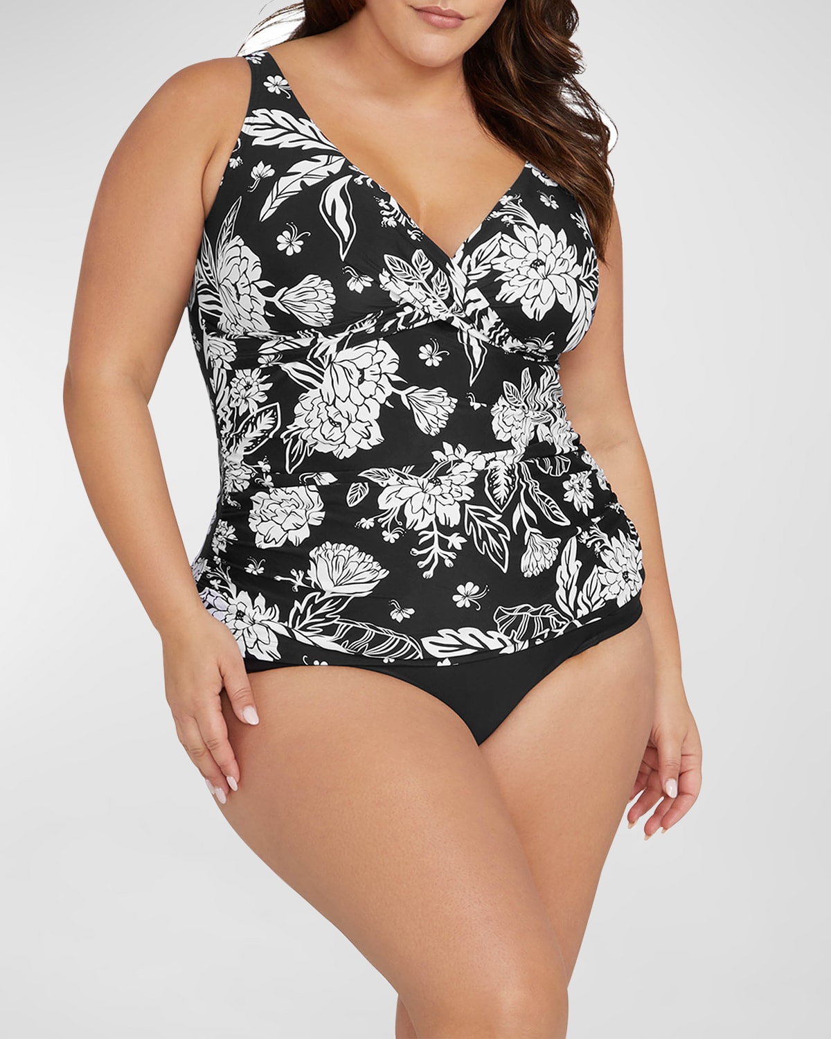 ARTESANDS PLUS SIZE DELACROIX TANKINI SWIM TOP