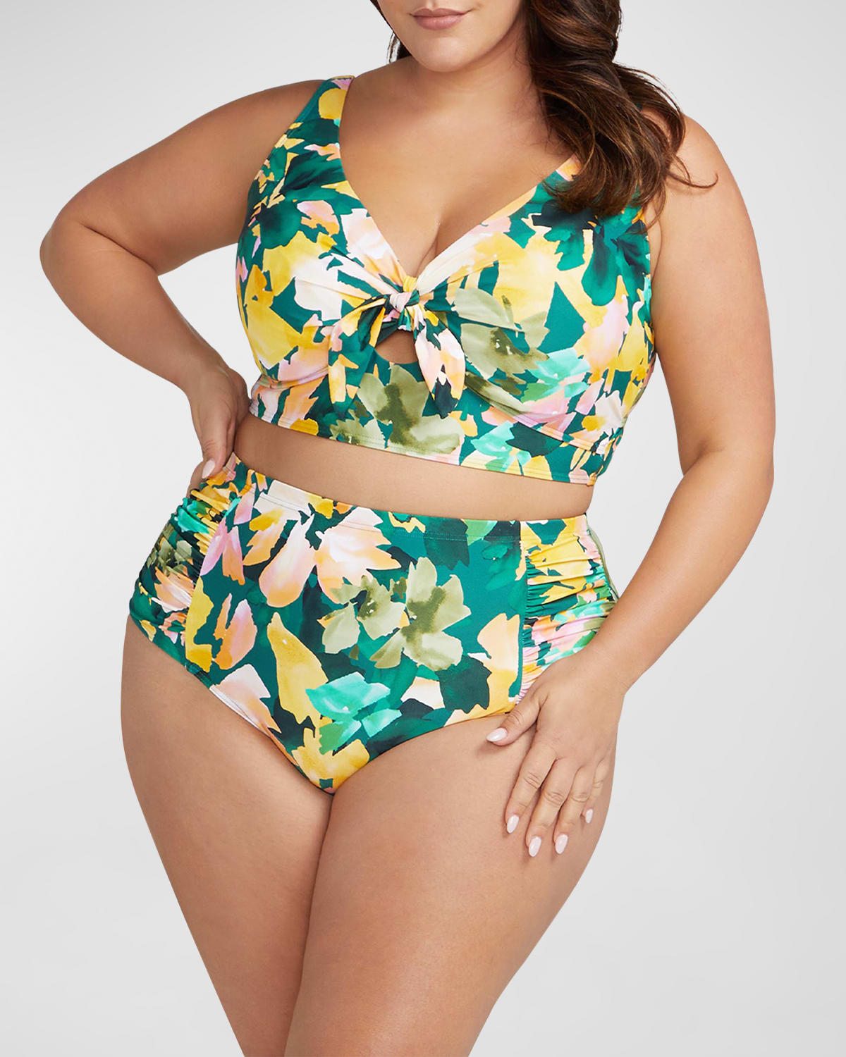 Plus Size Botticelli High-Waist Swim Pants