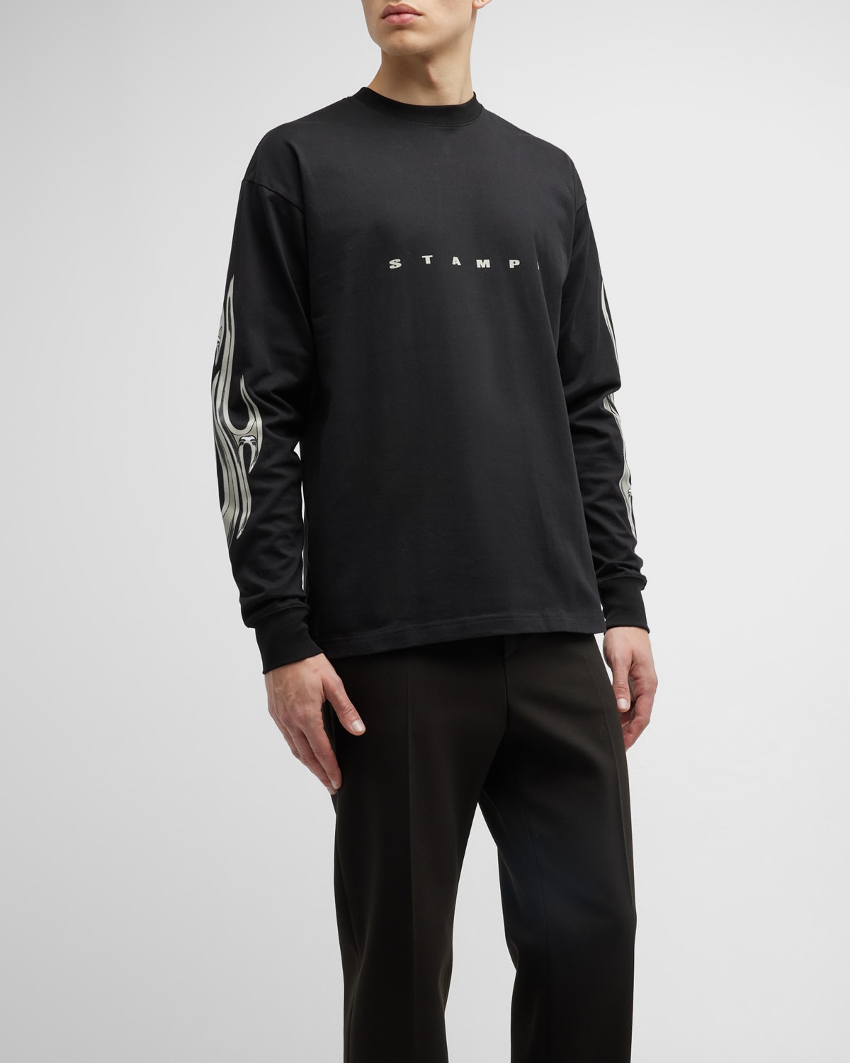 STAMPD MEN'S CHROME FLAME RELAXED T-SHIRT