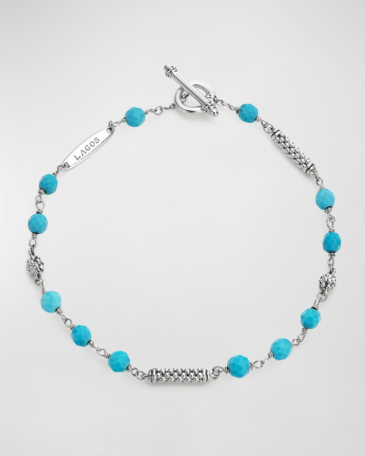 LAGOS CAVIAR ICON STERLING SILVER & TURQUOISE BRACELET