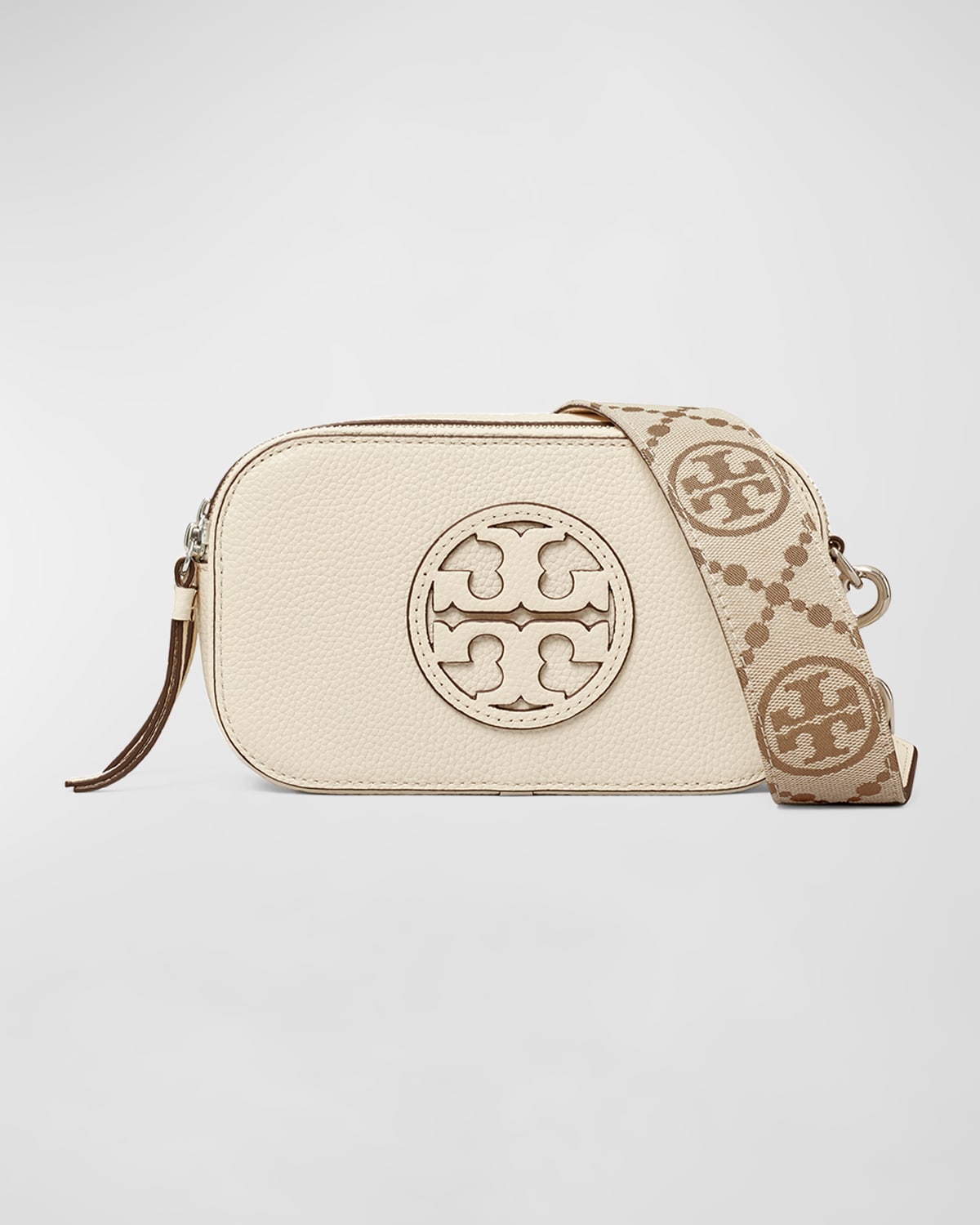 Tory Burch Miller Mini Double-zip Camera Crossbody Bag in Pink