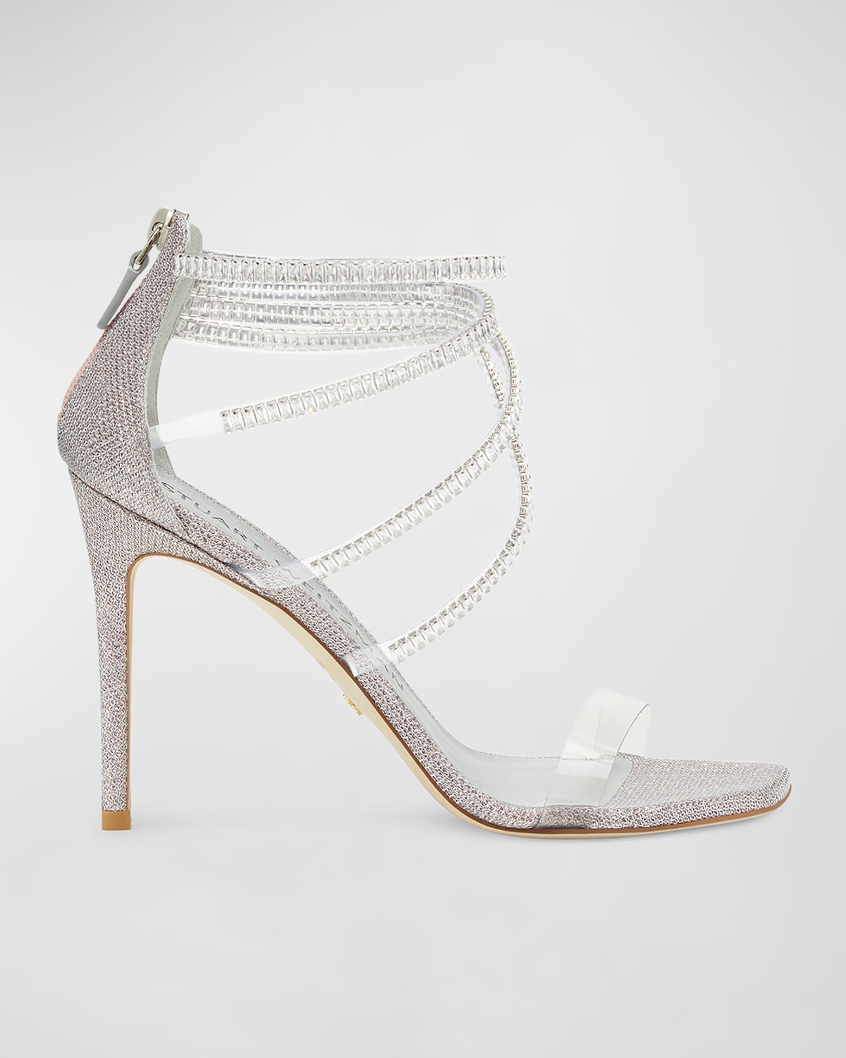 Stuart Weitzman Superglam 100 Strap Sandal In Rosewater