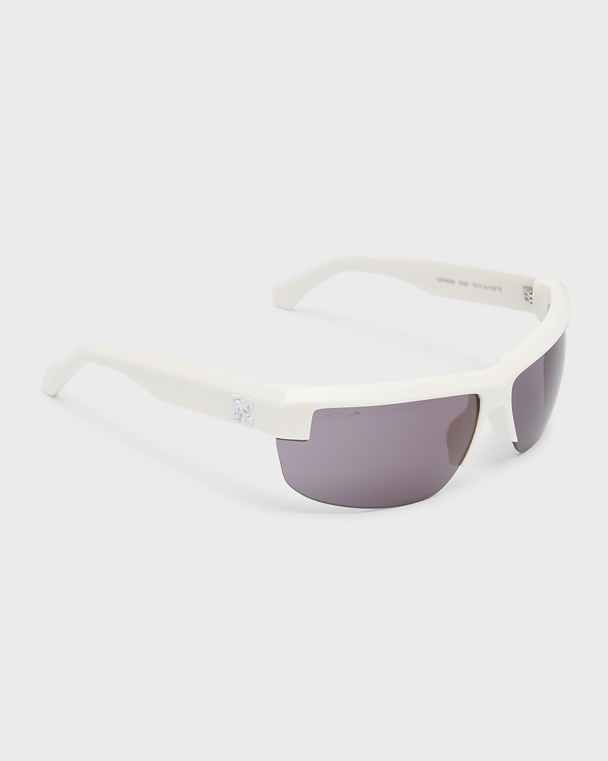 Off-White Men's Volcanite Acetate Wrap Sunglasses