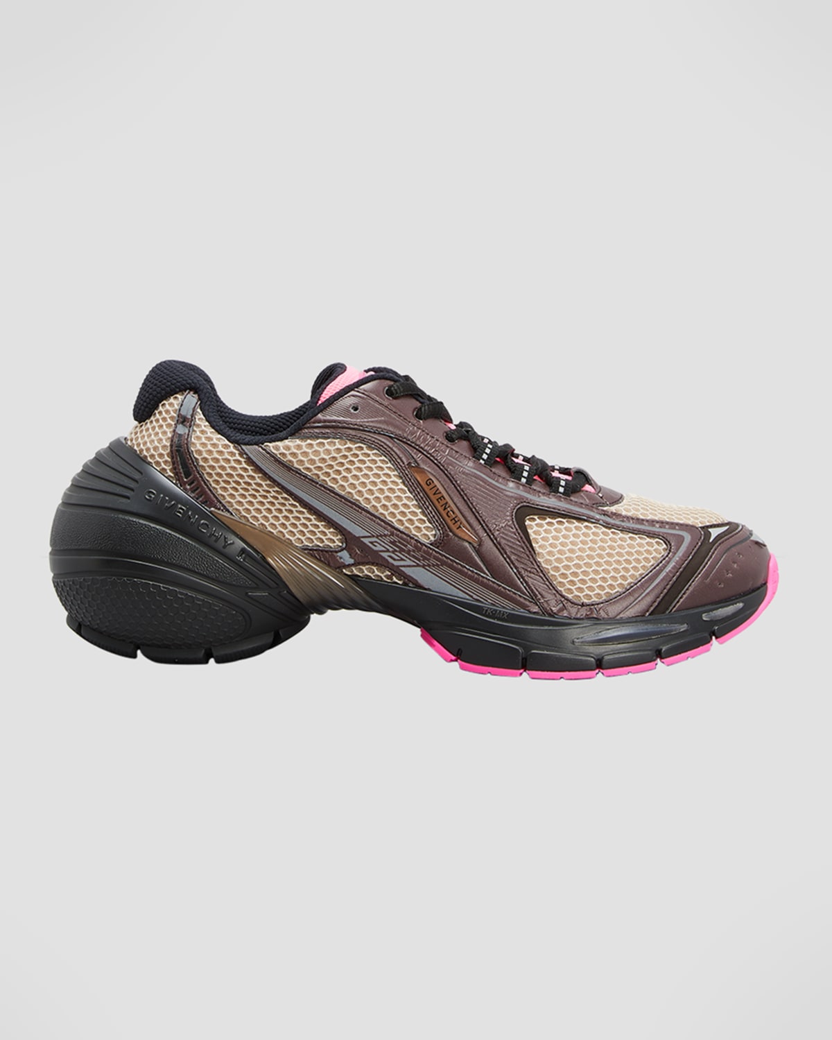 Givenchy Tk-mx Runner Low-top Sneakers In Brown/pink
