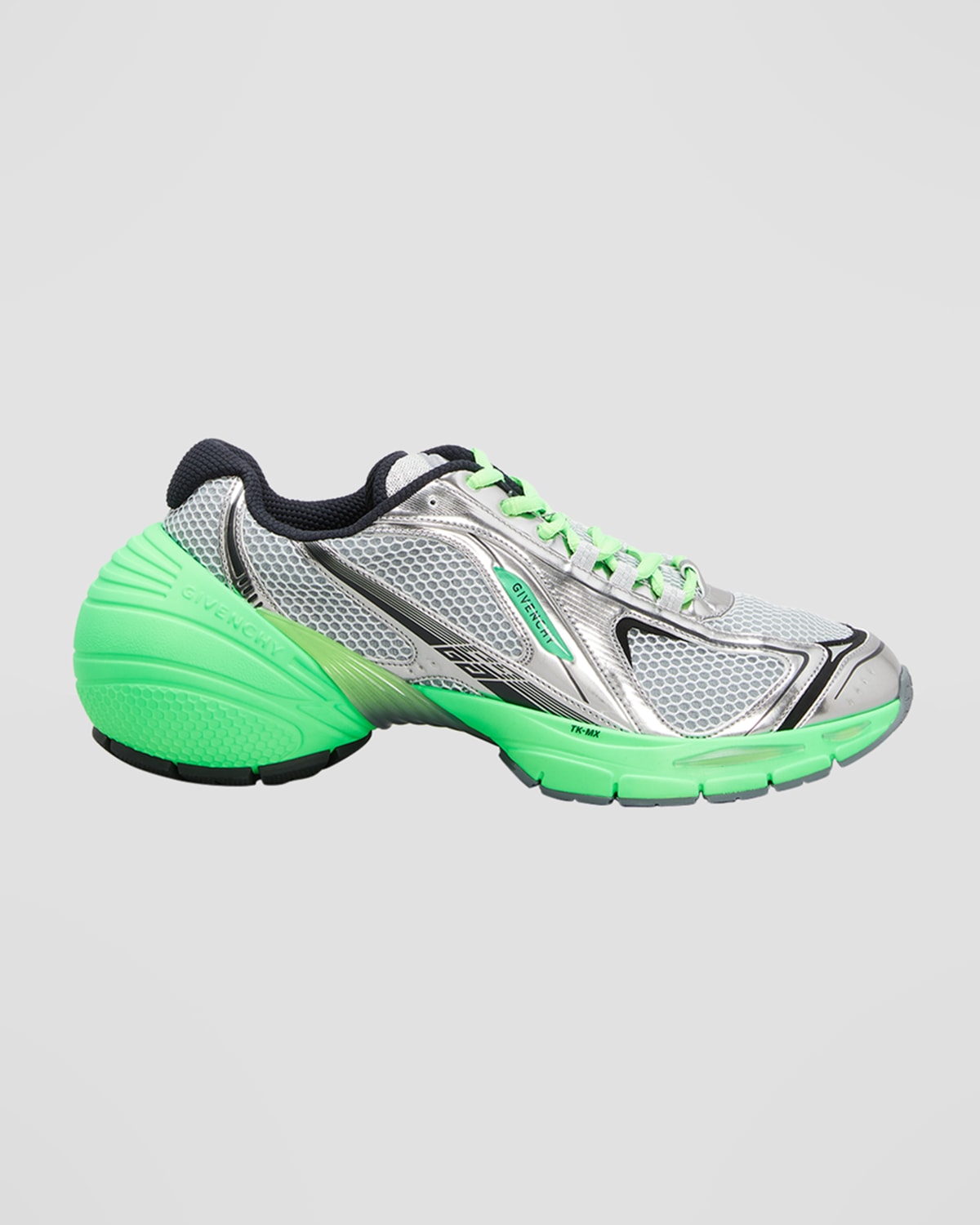 Givenchy Tk-mx Runner Sneaker In Green/silver