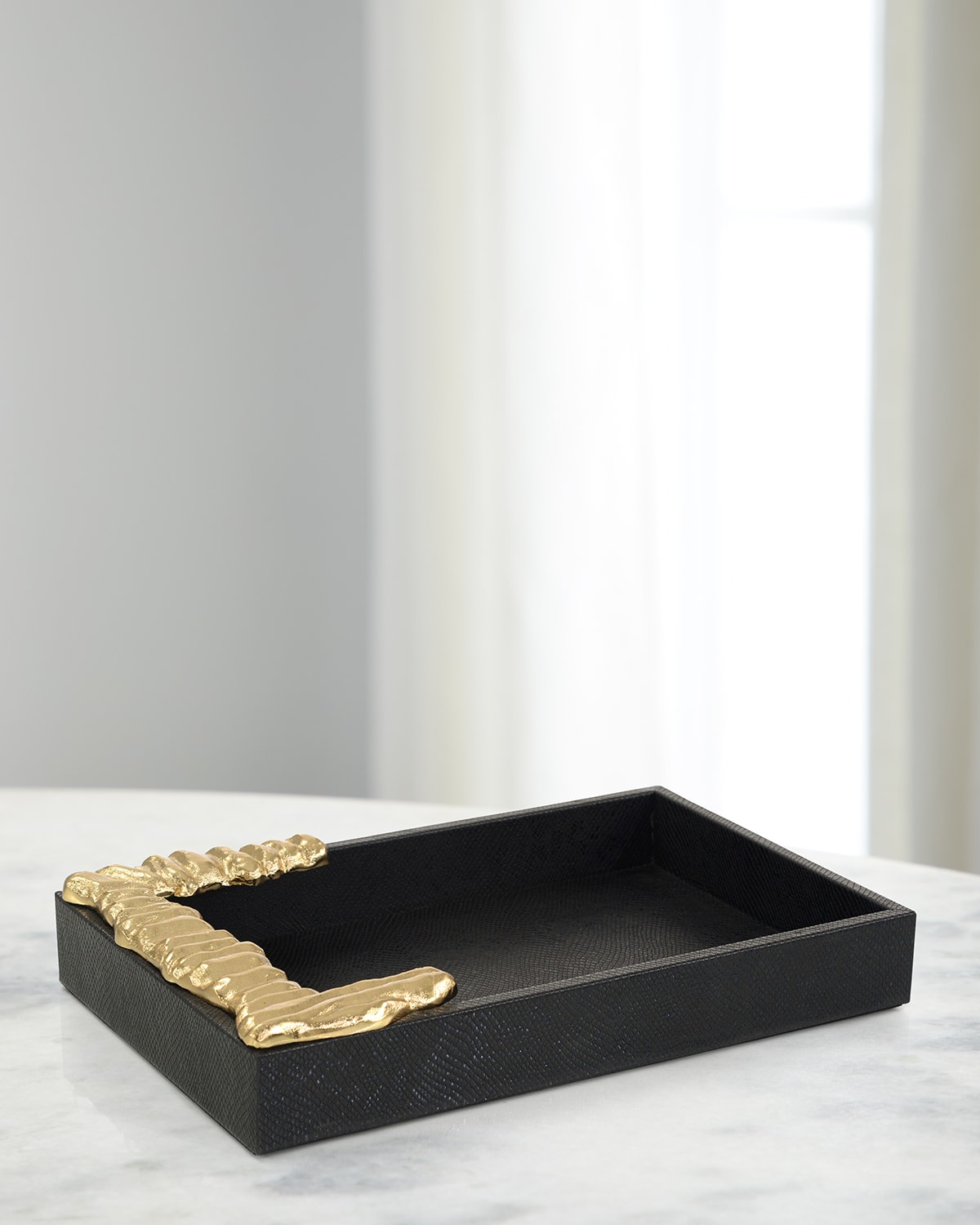 John-richard Collection Trapz Vegan Snakeskin Tray