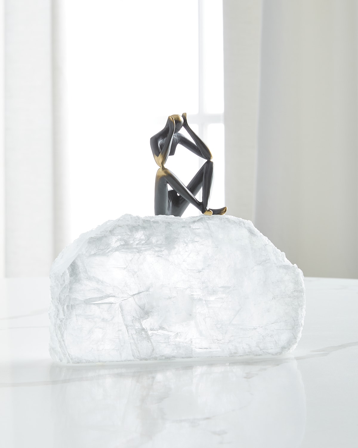 John-richard Collection Man On Edge I Sculpture