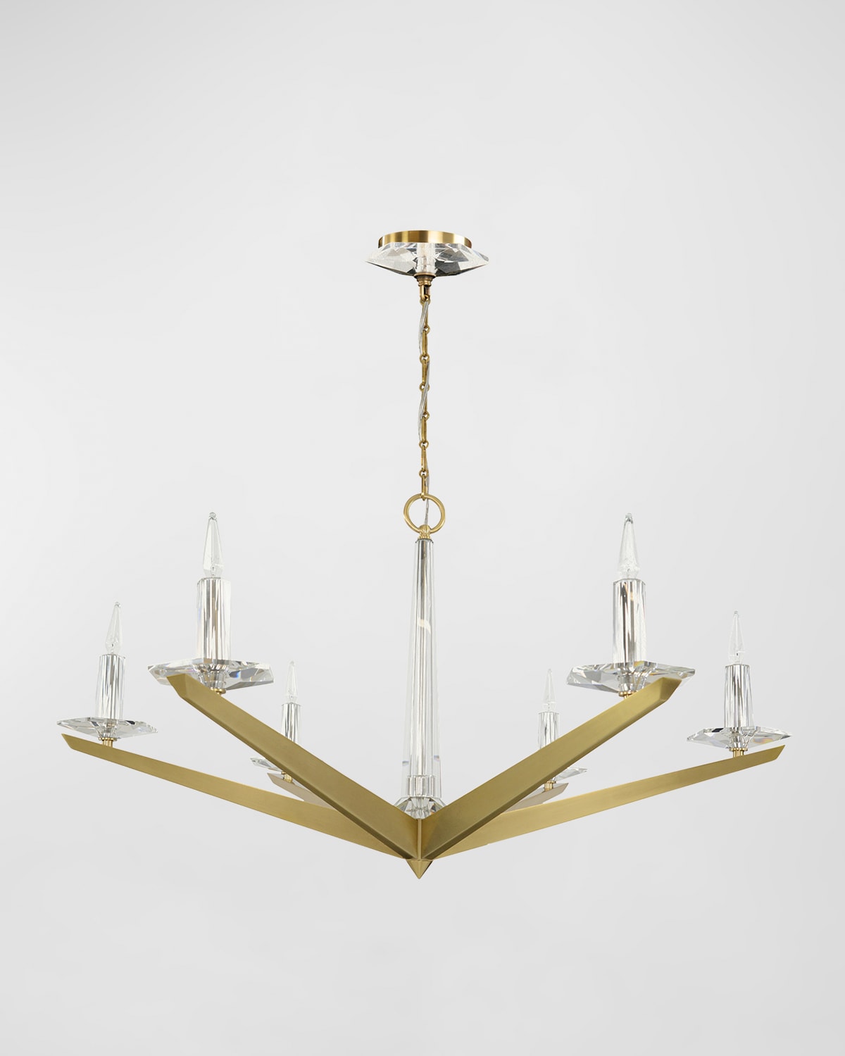 John-richard Collection Antares 6-light Chandelier, Large In Gold