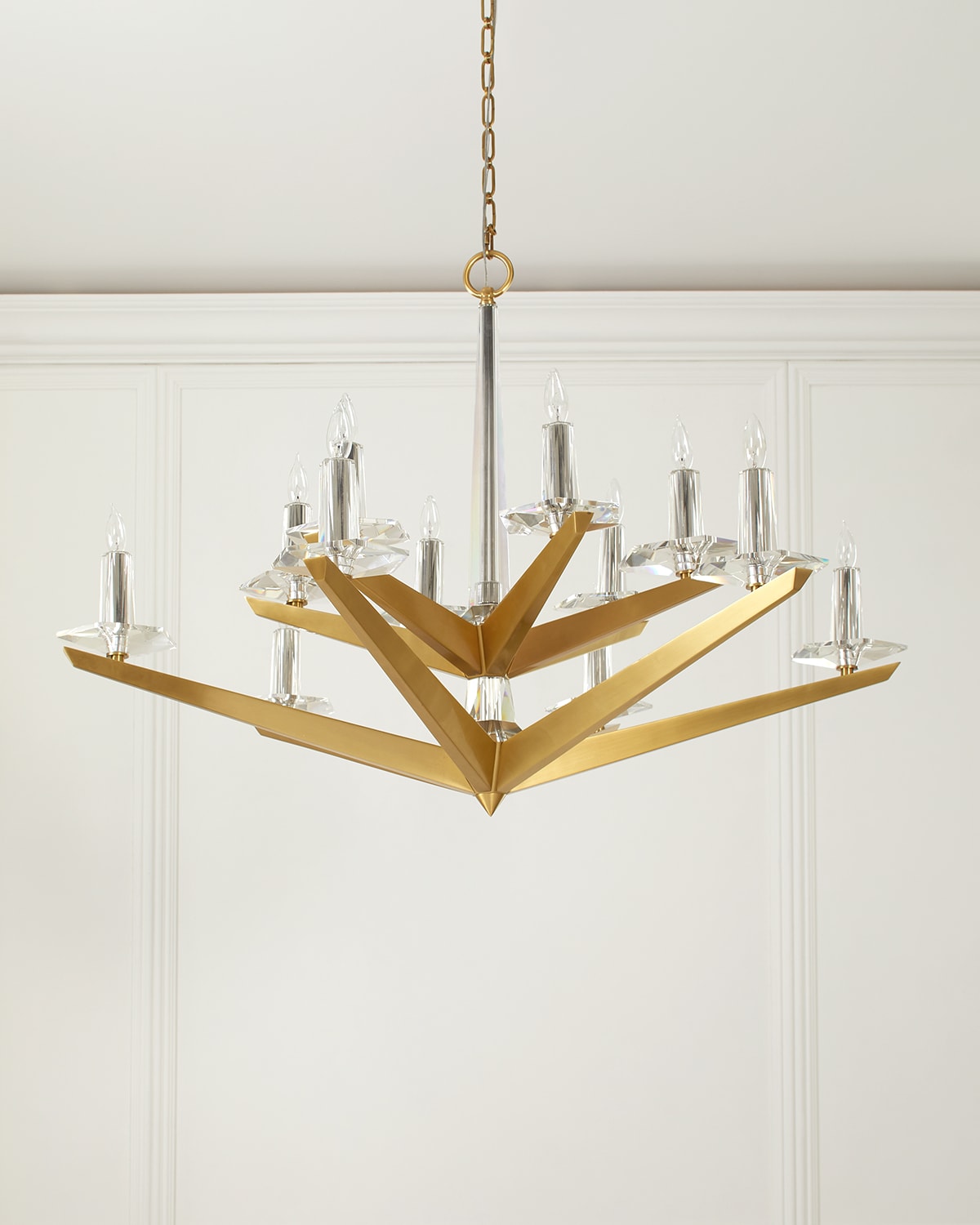 John-richard Collection Antares 12-light Chandelier In Gold