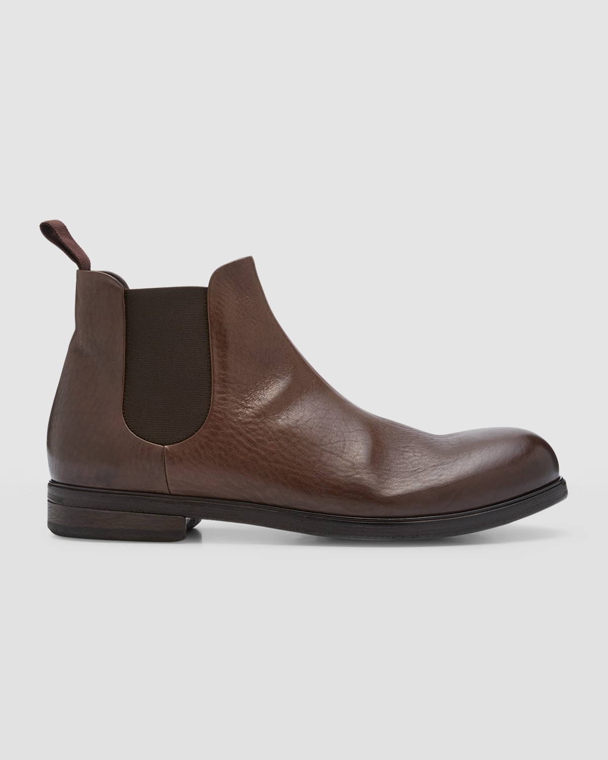 Marsèll Men's Zucca Media Leather Chelsea Boots In Dark Brown