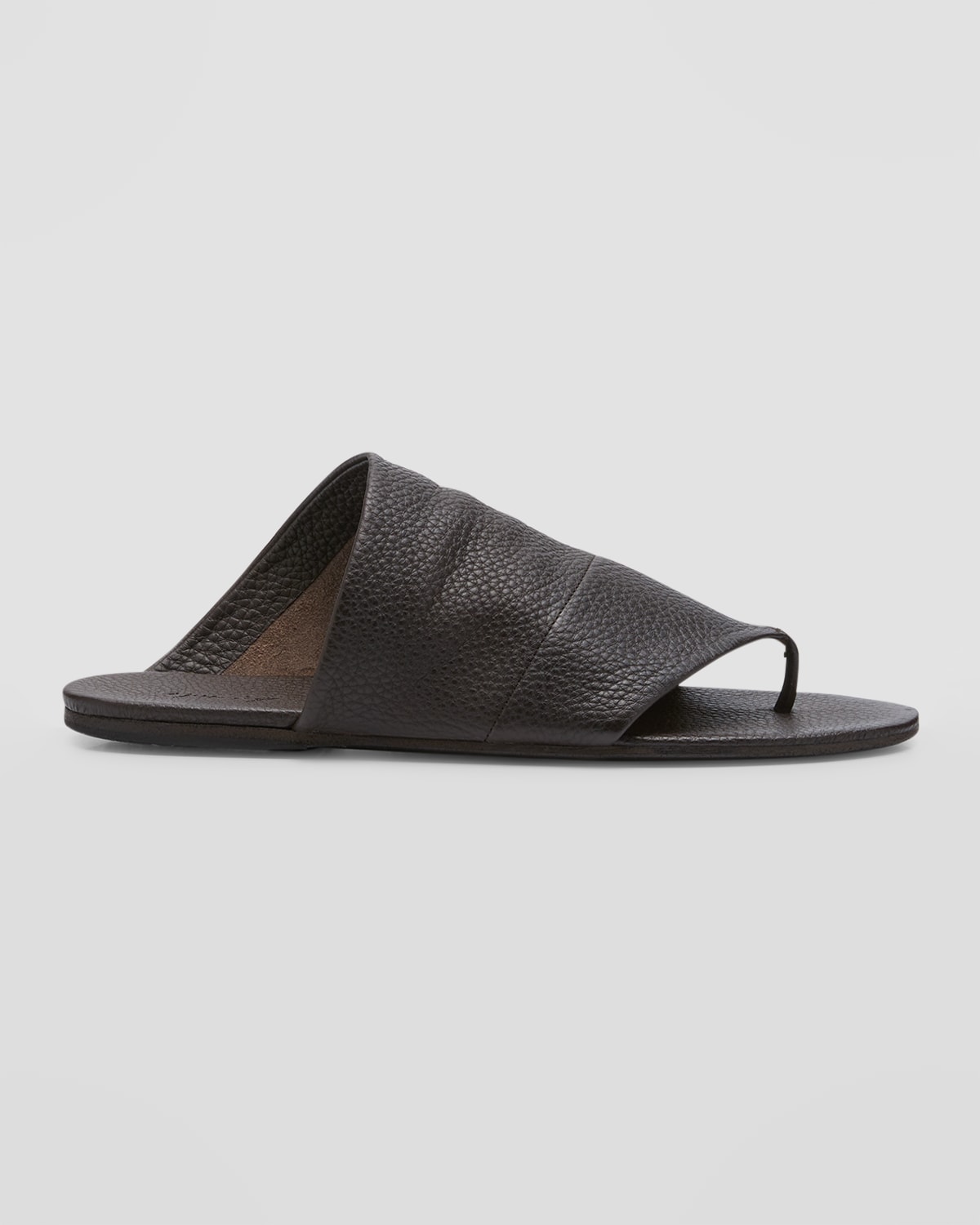 Marsèll Men's Arsella Leather Flat Sandals In Dark Brown