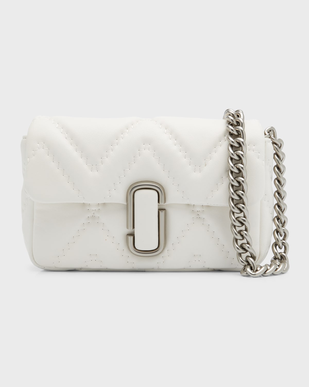 Marc Jacobs The Quilted Leather J Marc Shoulder Bag In Cotton