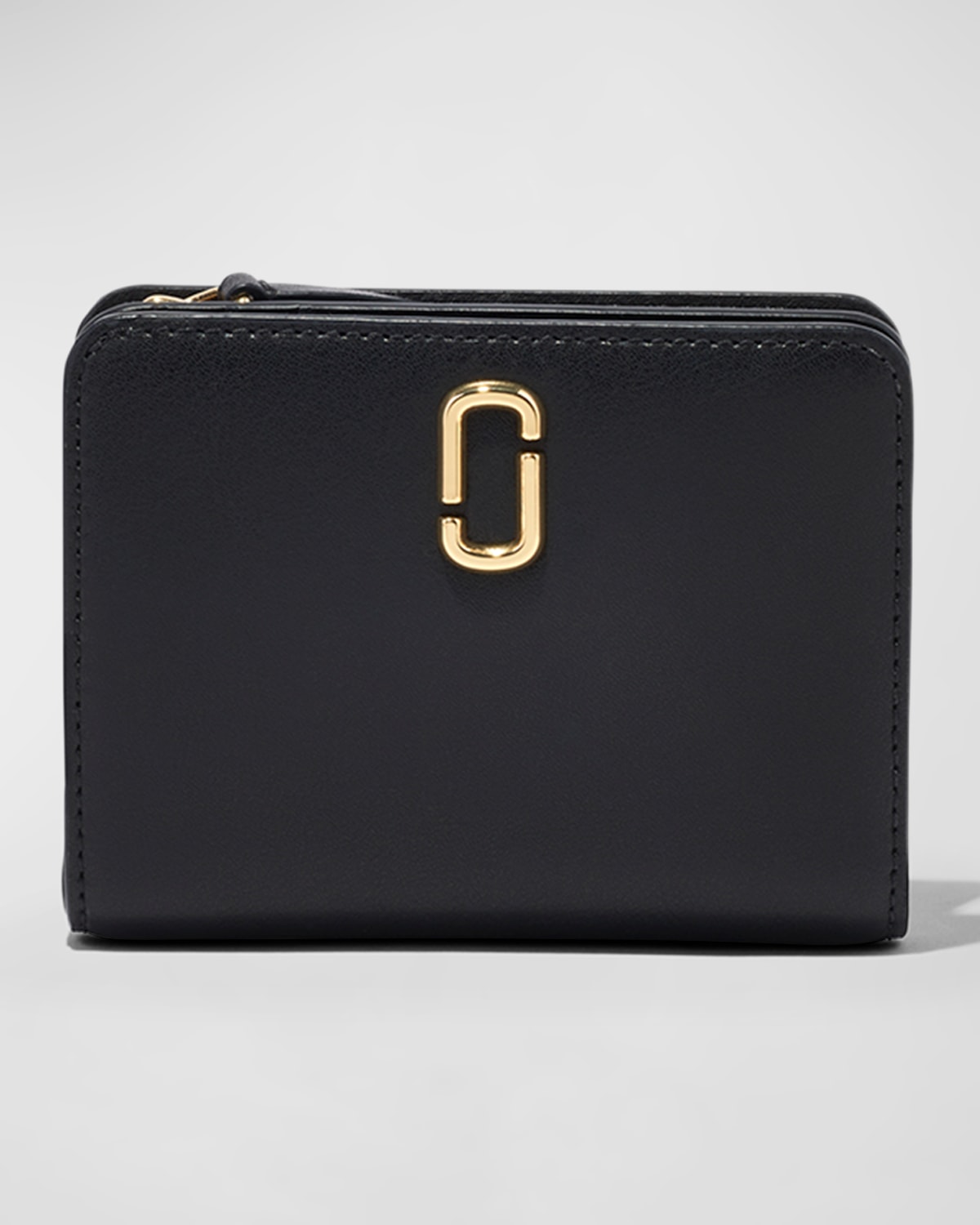 Marc Jacobs The J Marc Mini Compact Wallet In Black