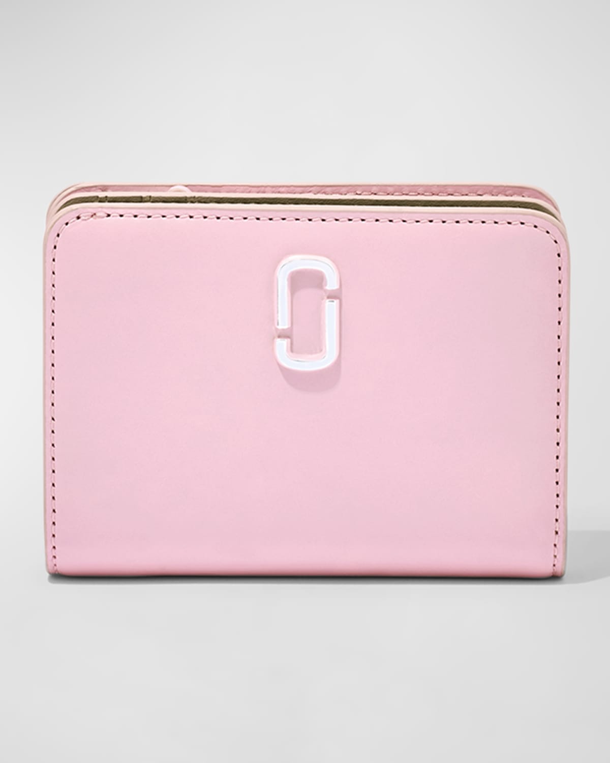 Marc Jacobs The J Marc Mini Compact Wallet In Pink | ModeSens