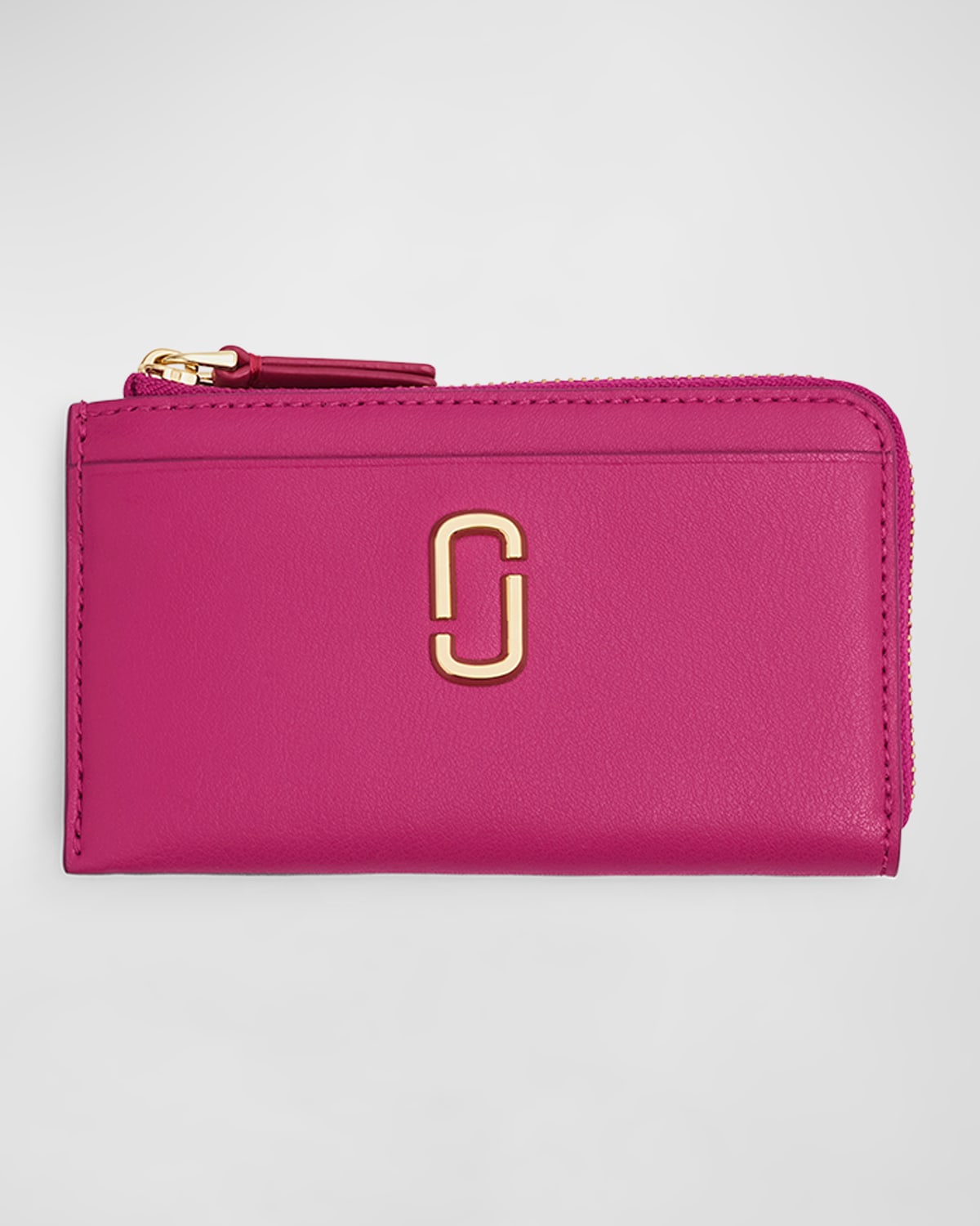 Marc Jacobs The J Marc Top Zip Multi Wallet In Lipstick Pink