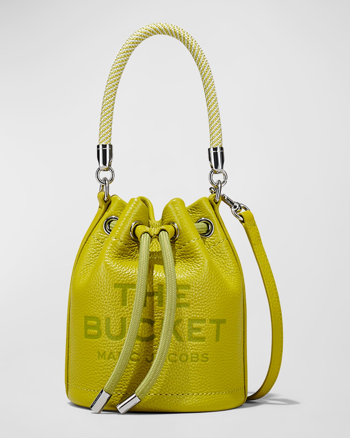 Marc Jacobs The Leather Micro Bucket Bag In Citronelle