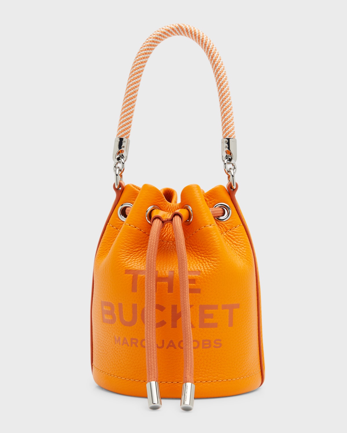 Marc Jacobs The Leather Micro Bucket Bag In Scorched