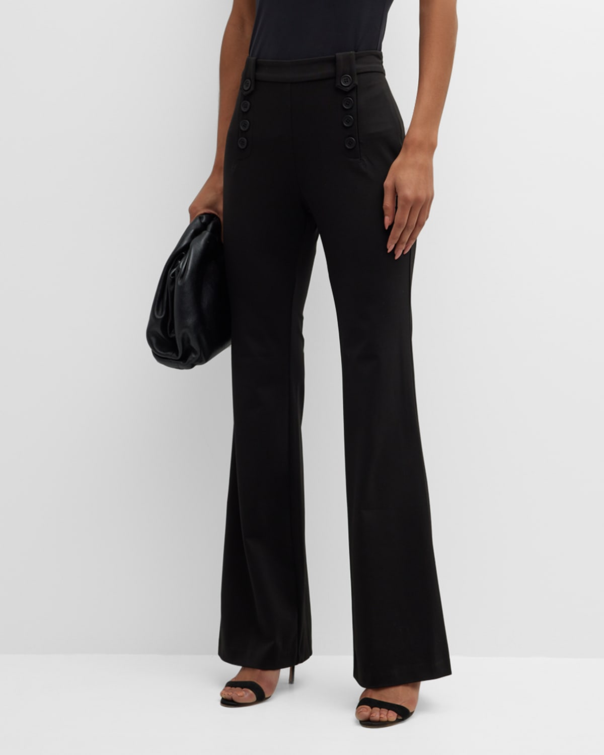 The Metis Button-Side Flare Pants