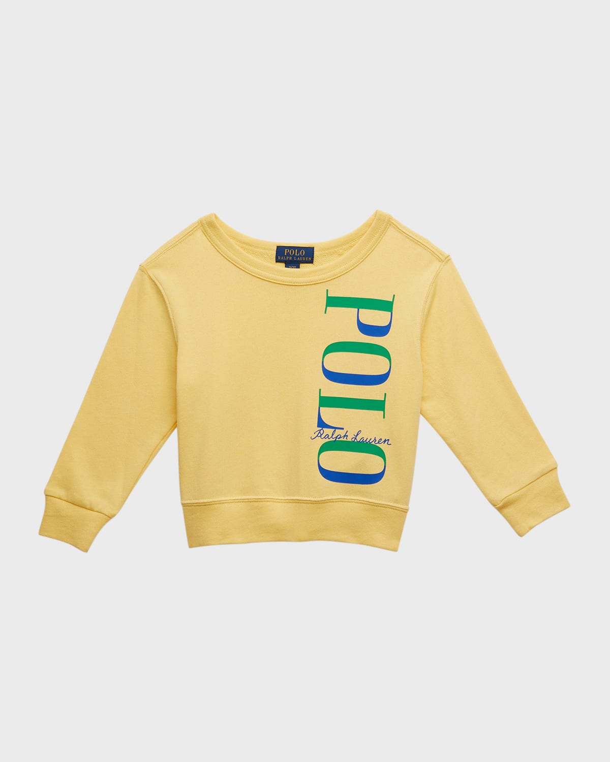 Boy's Bicolor Logo-Print Sweatshirt, Size 2-4