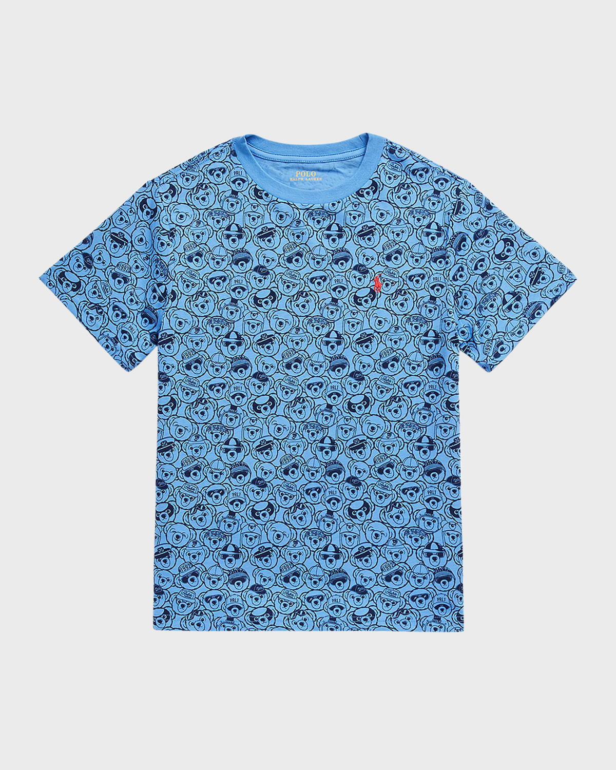 Boy's Graphic Polo Bear T-Shirt, Size S-XL