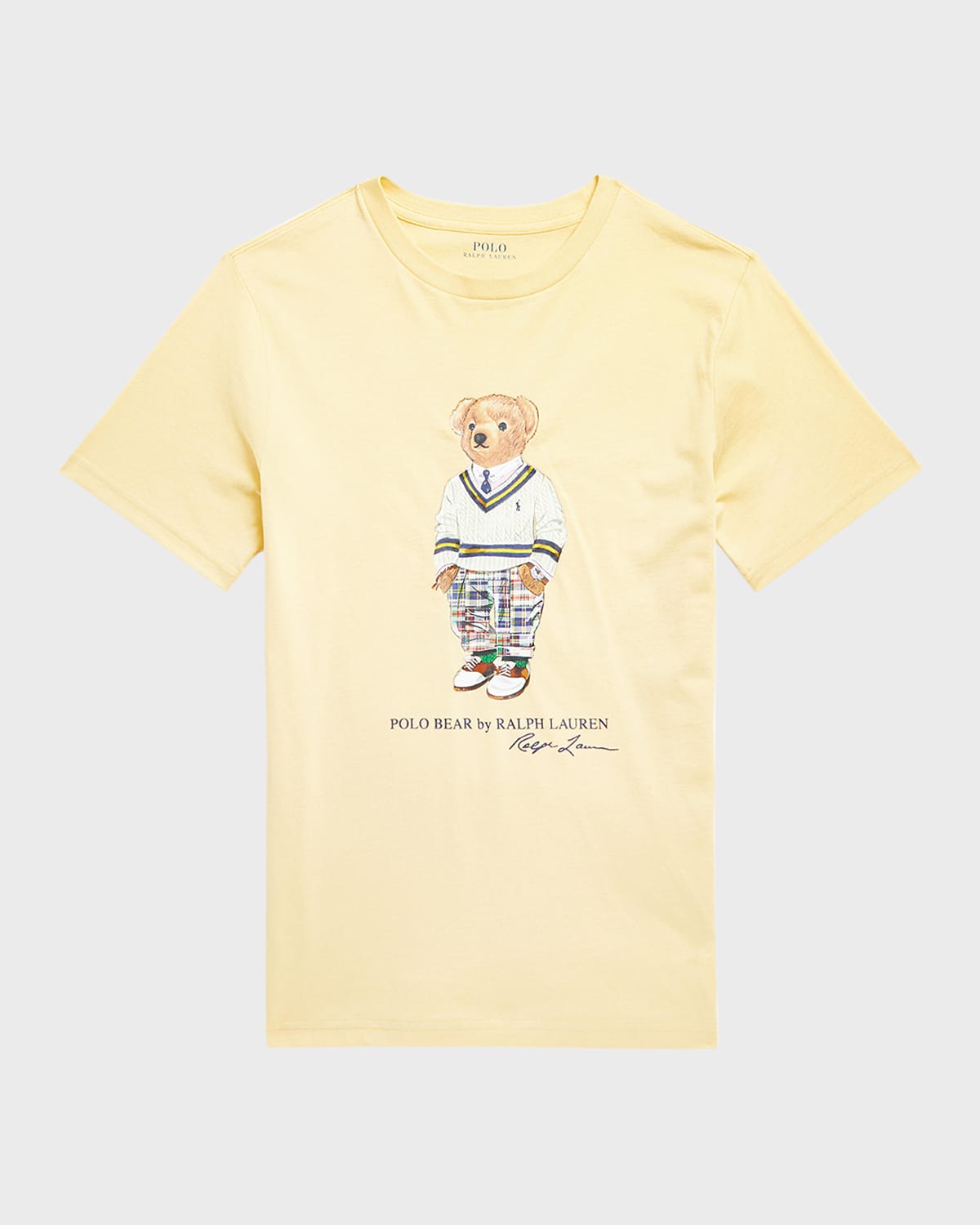 Boy's Classic Polo Bear Graphic T-Shirt, Size S-XL