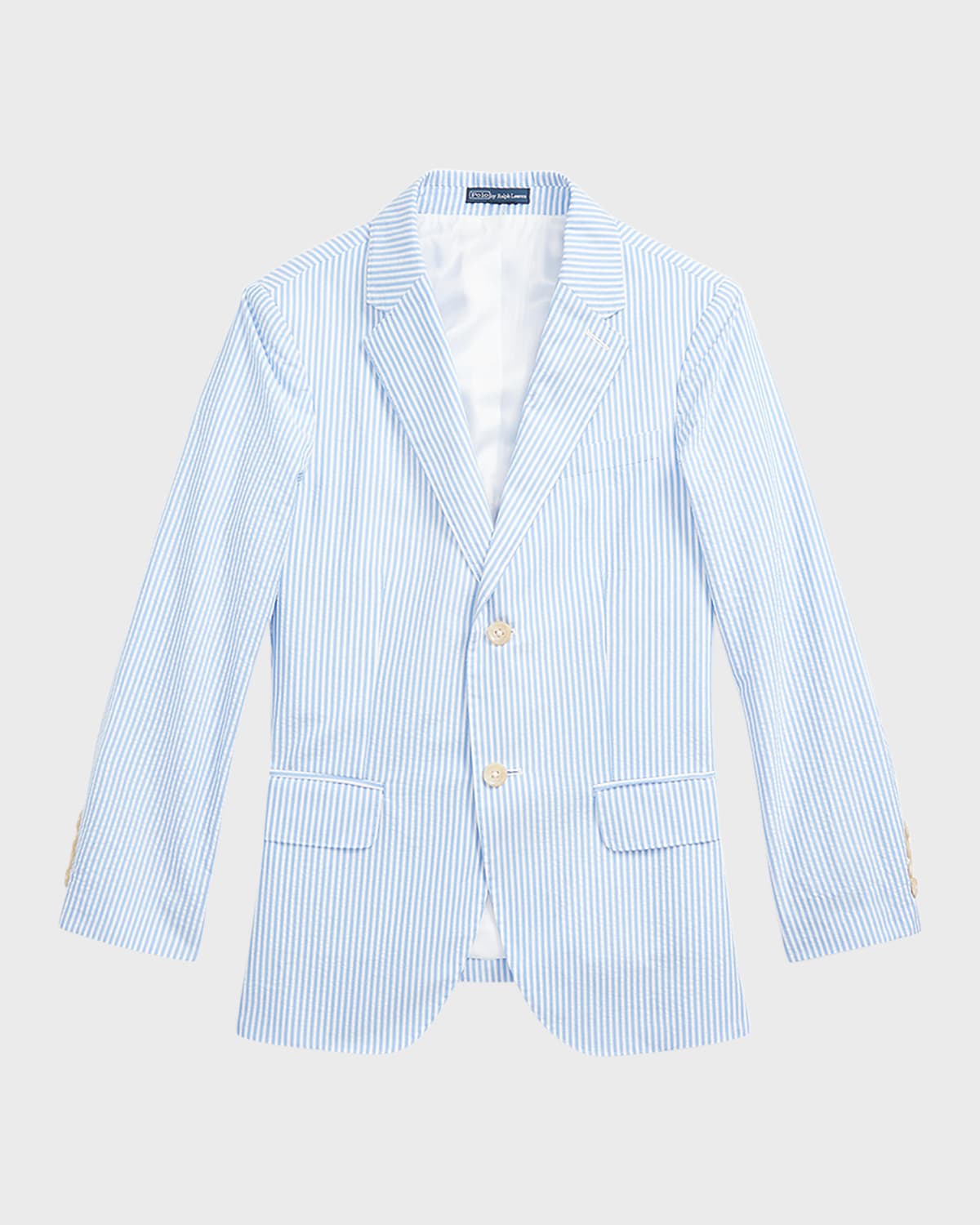 Boy's Seersucker Suit Jacket, Size 8-16