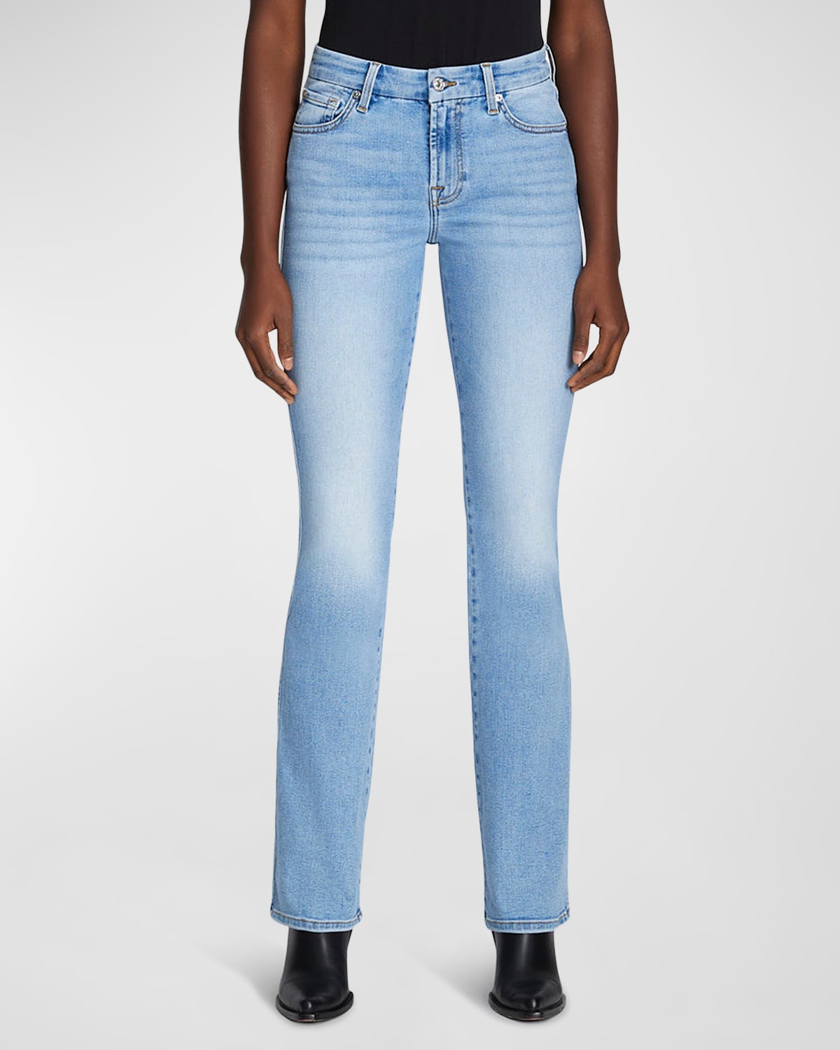 Shop 7 For All Mankind Kimmie Slim Bootcut Jeans In Etienne