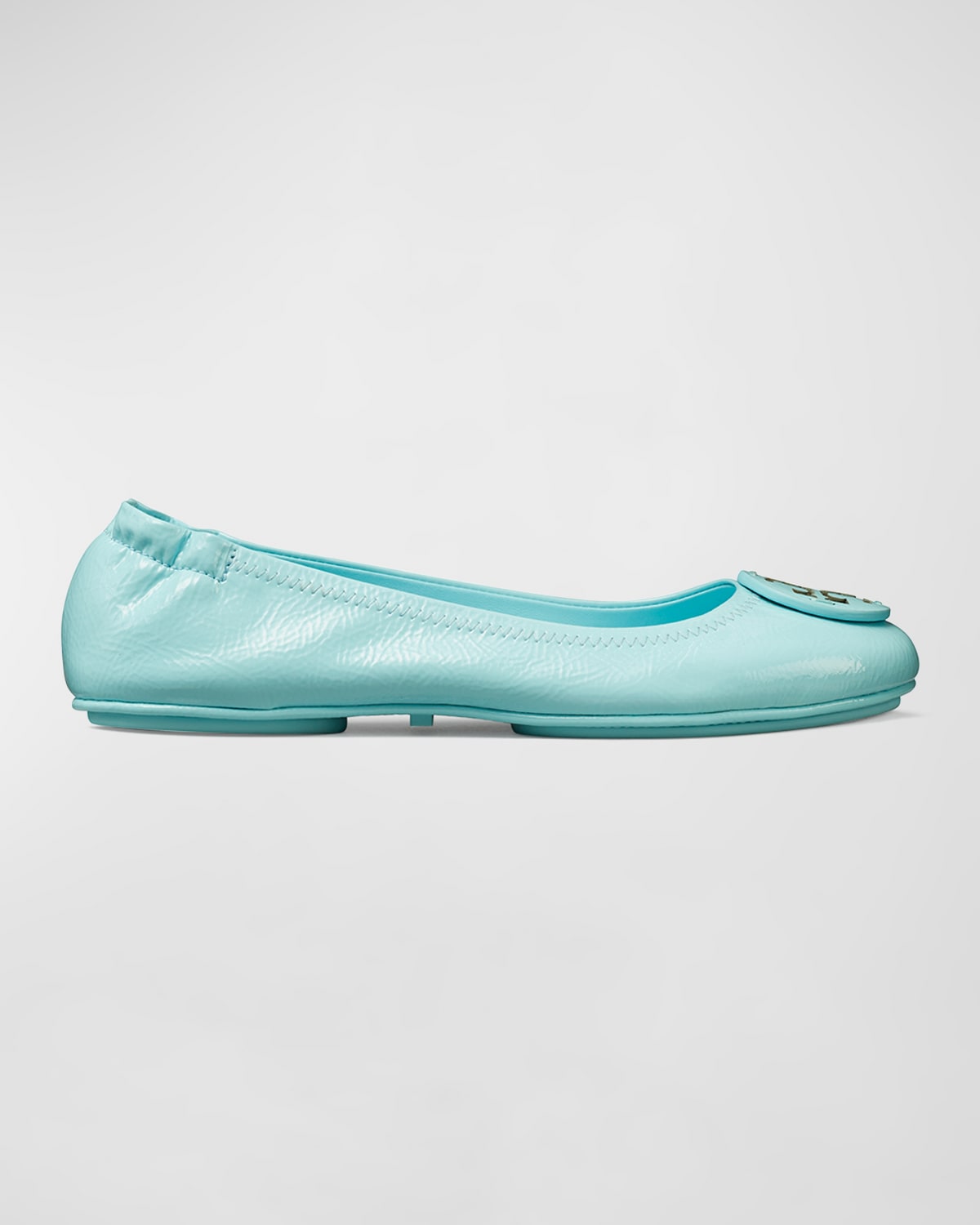 Tory Burch Minnie Travel Ballet Flat In Island Blue