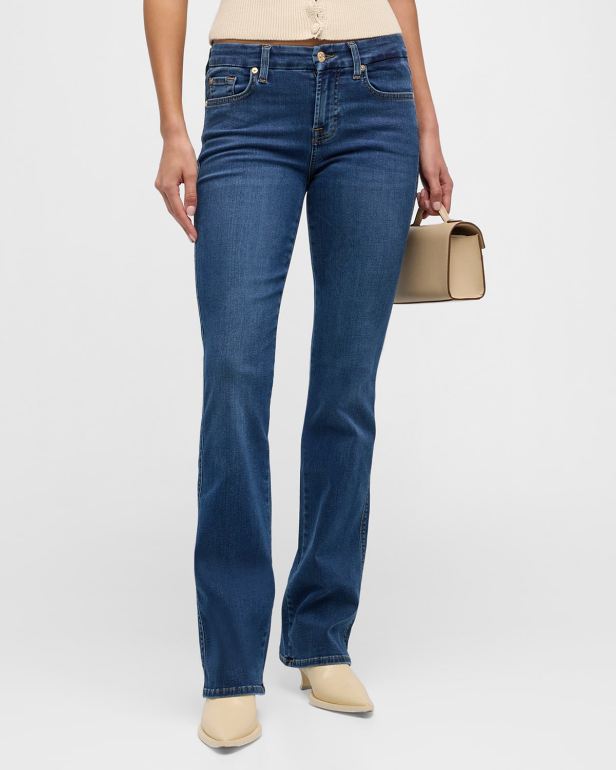 Shop 7 For All Mankind Kimmie Slim Bootcut Jeans In Dutchess