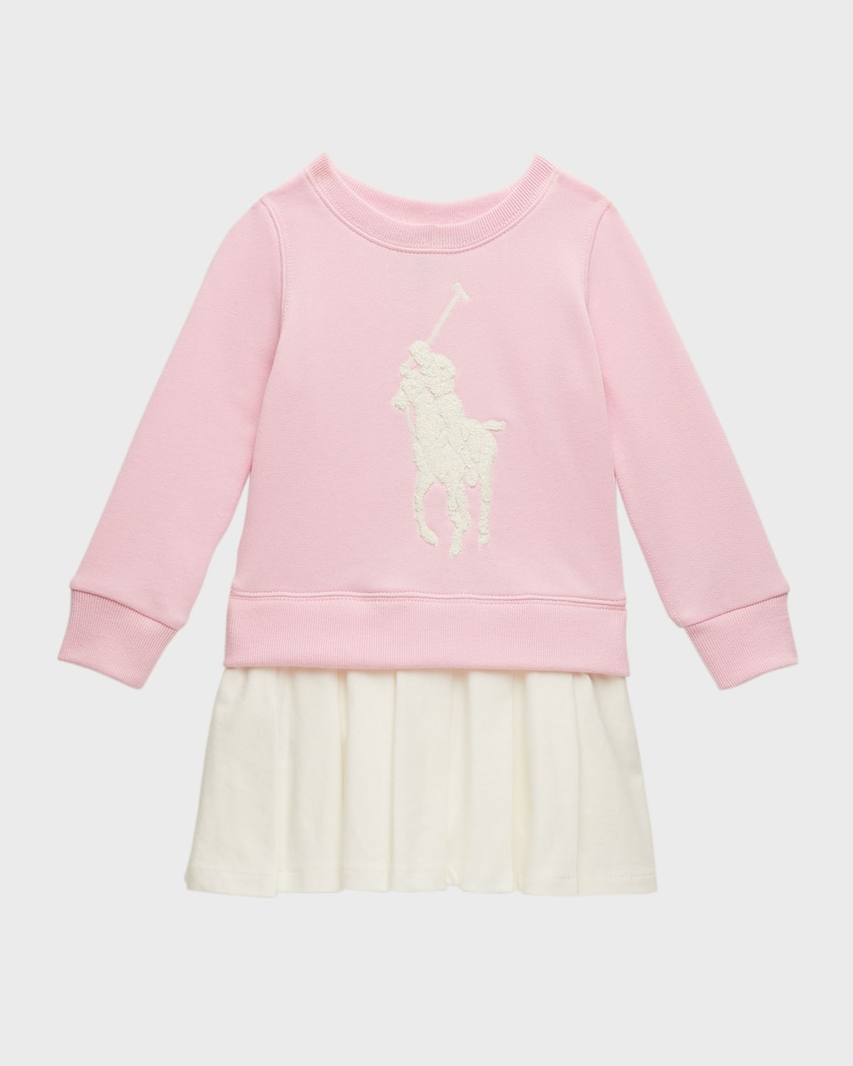 Big Pony Fleece Sweatshirt Dress, Size 2-3
