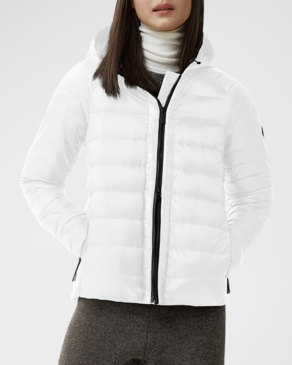 Canada Goose Roxboro Packable Hooded Puffer Jacket In North Star White