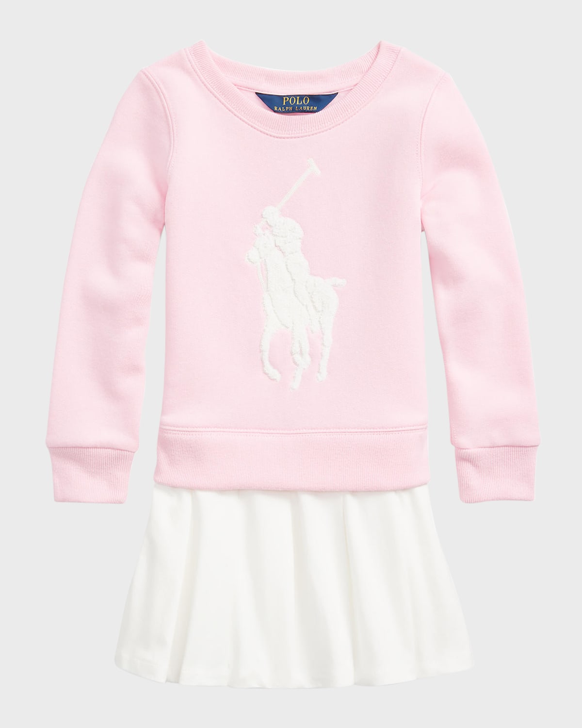 Big Pony Fleece Sweatshirt Dress, Size 5-6X
