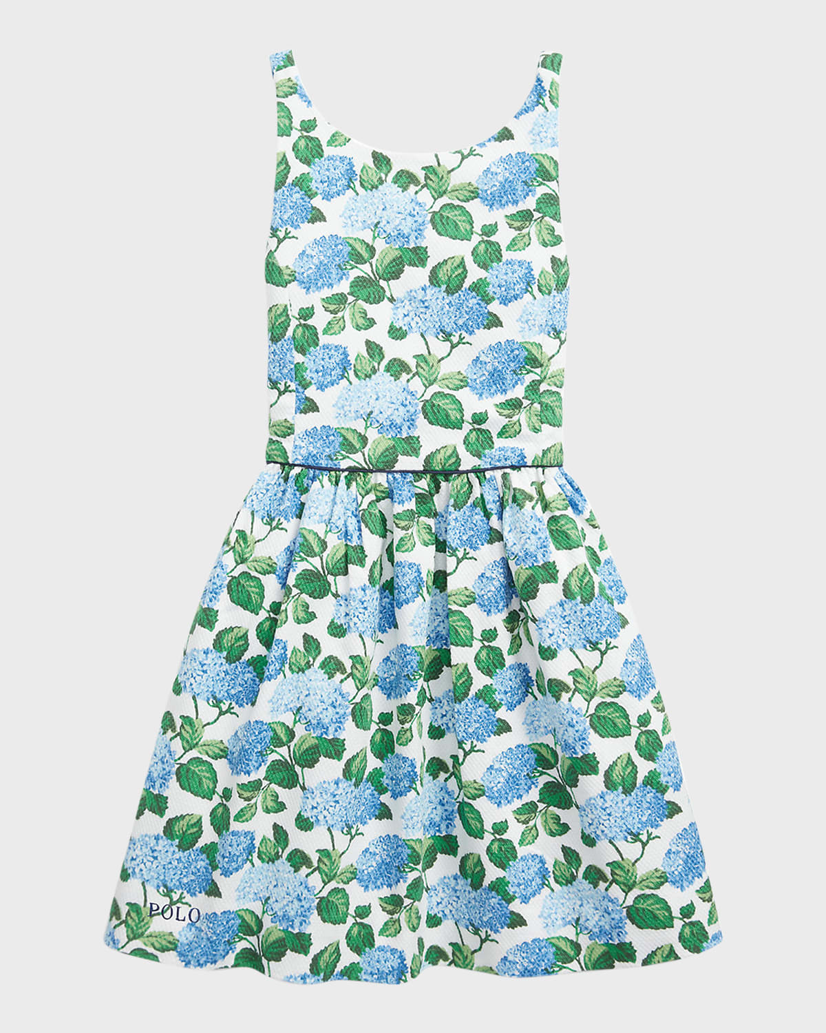 Floral Stretch Dobby Dress, Size 8-14