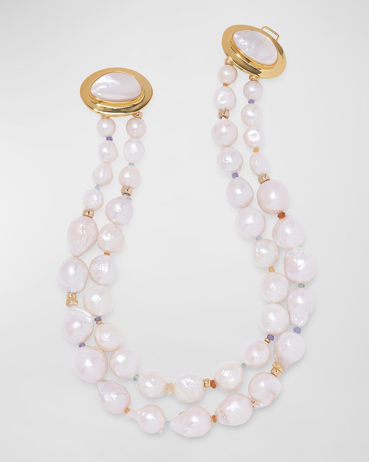 Lizzie Fortunato Monte Palace Double-Strand Pearl Necklace