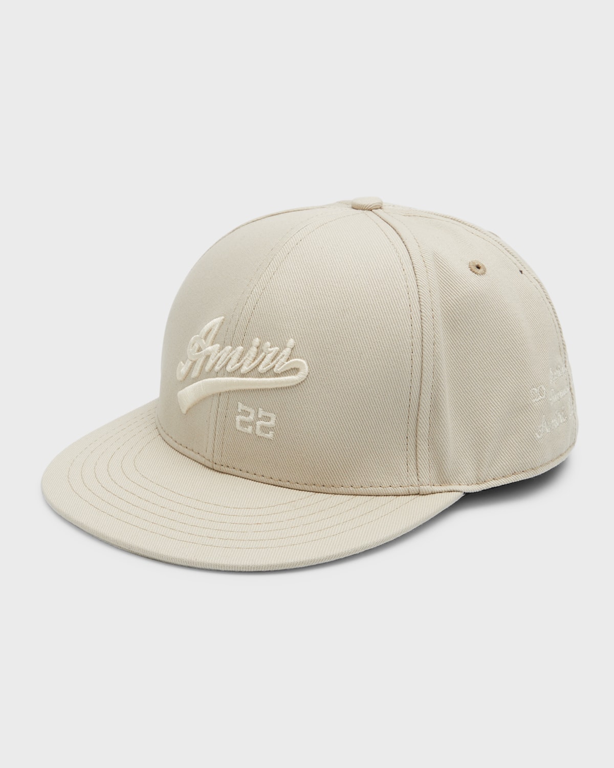 Amiri Men's Varsity Logo Embroidered Baseball Cap In Tan